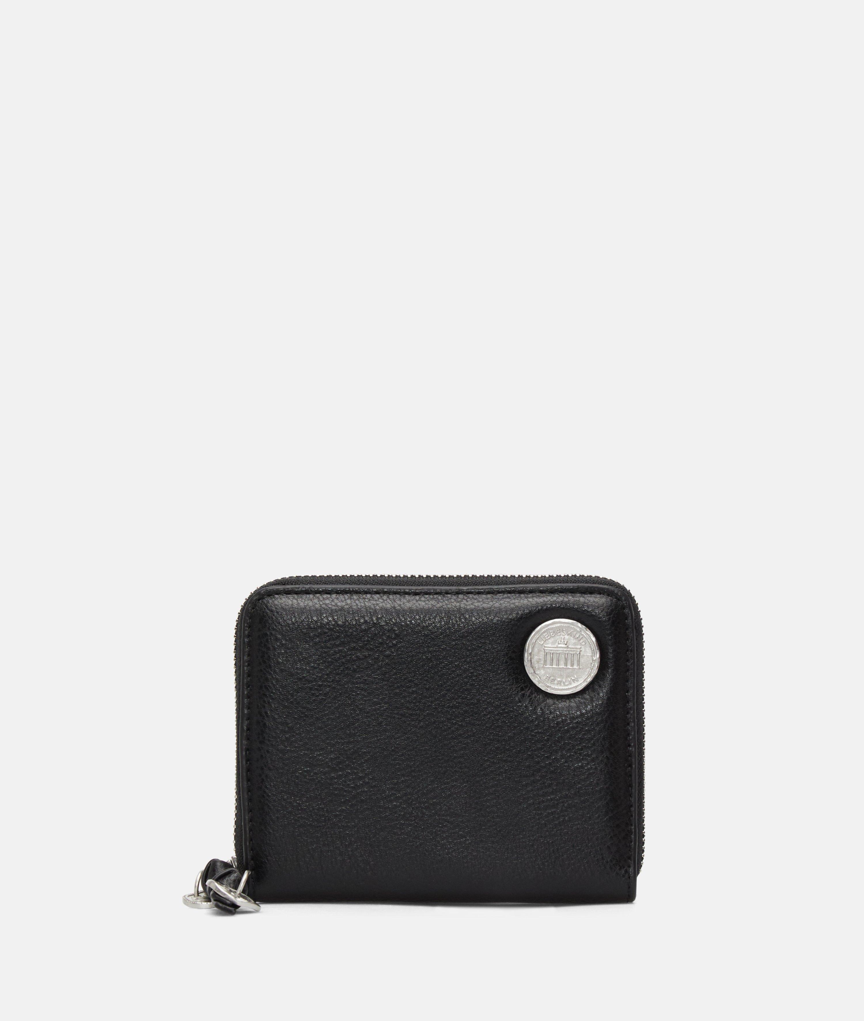 Femmes Portefeuille spacieux aspect cuir avec un grain authentique en noir de Liebeskind Berlin