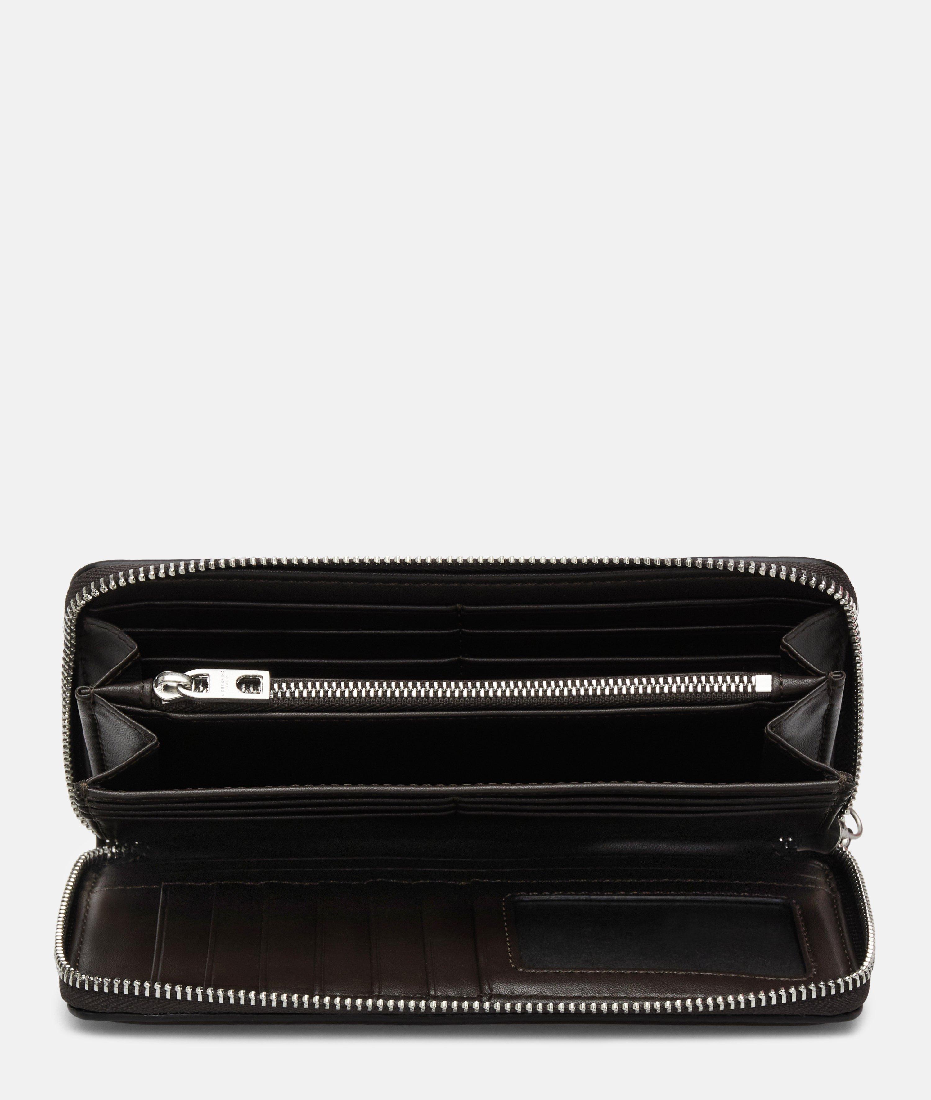 Femmes Grand portefeuille aspect cuir avec un grain authentique en brun de Liebeskind Berlin