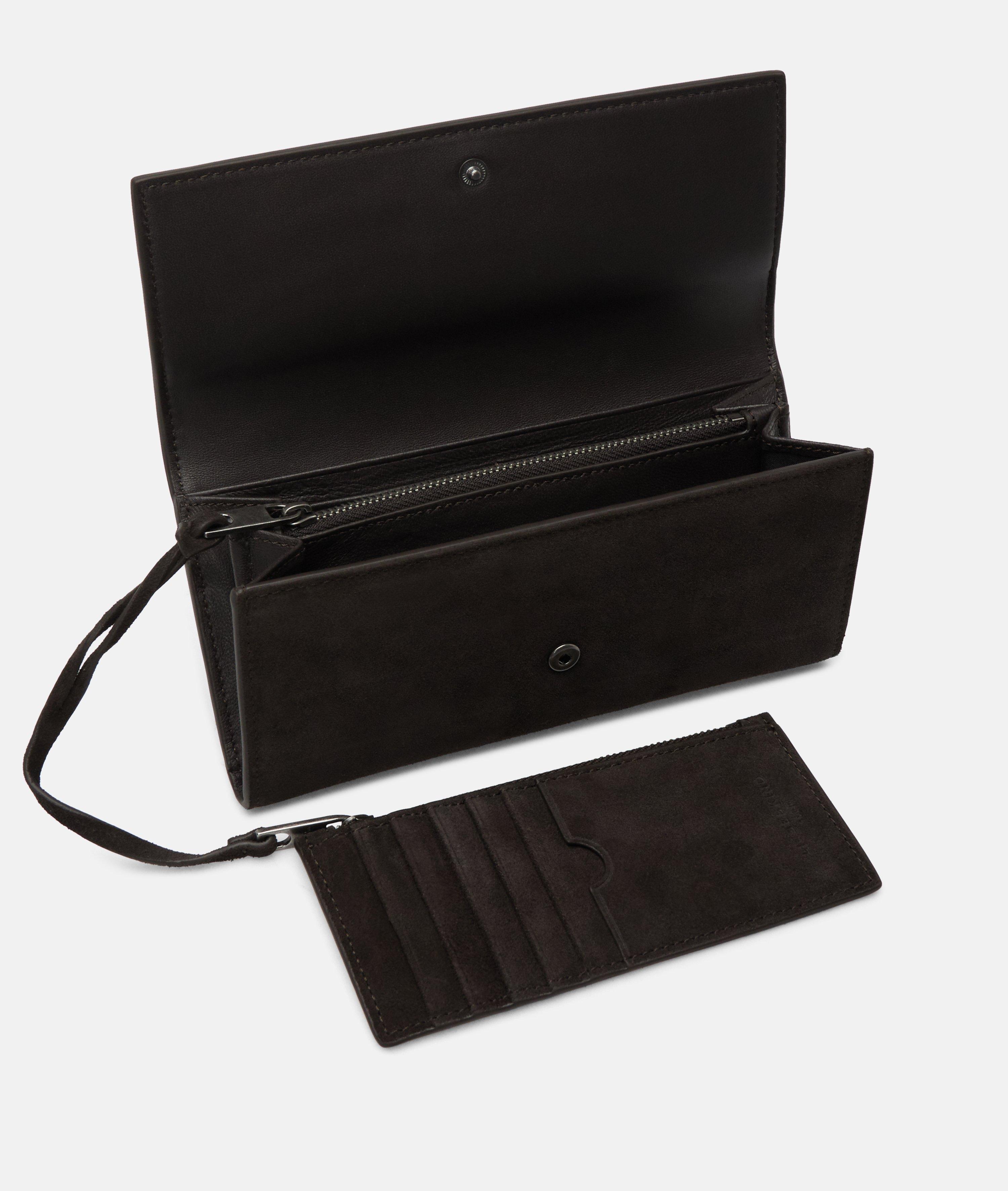 Femmes Grand portefeuille aspect cuir avec un grain authentique en brun de Liebeskind Berlin