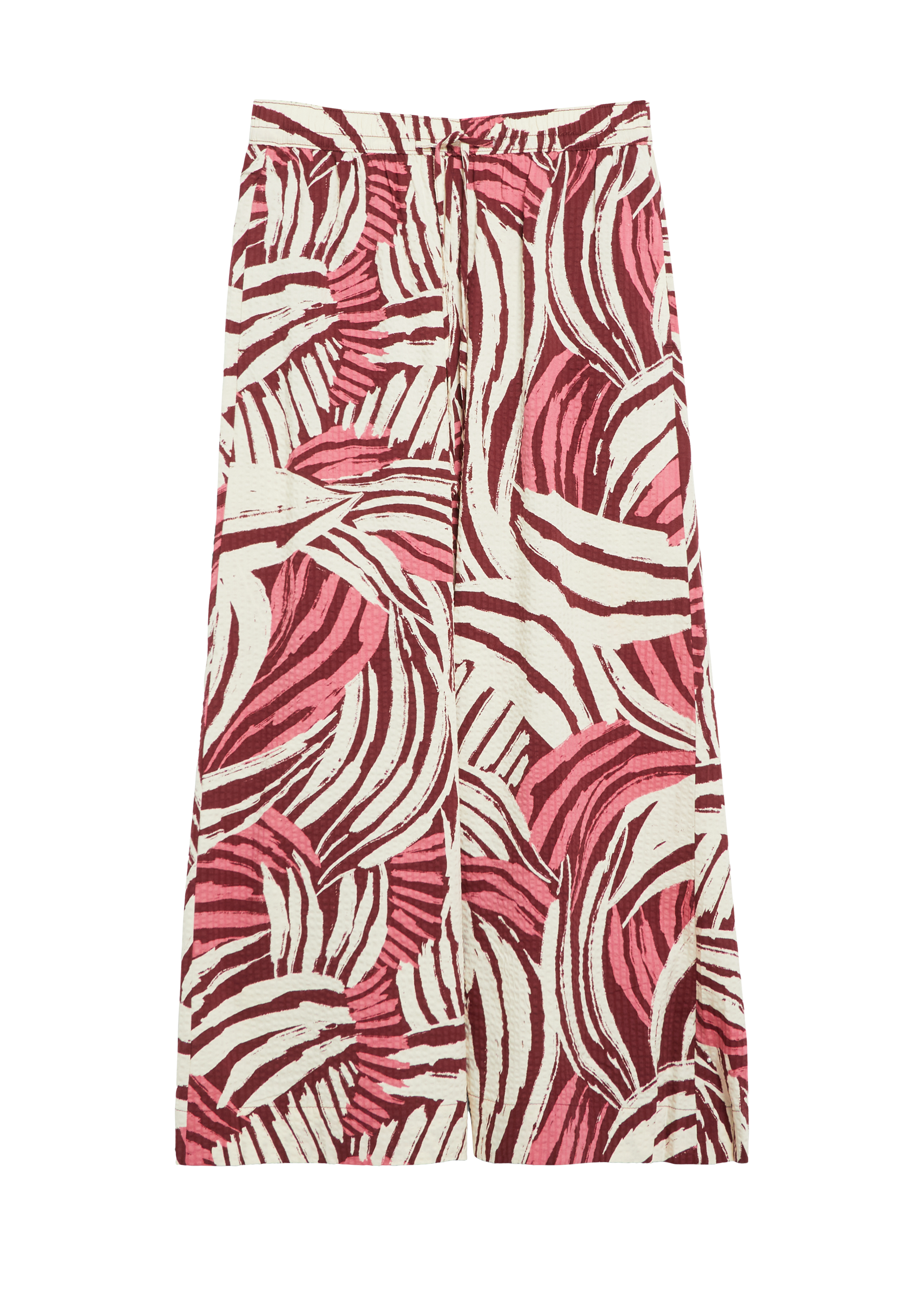s.Oliver Wide-Leg-Hose Aus Gecrêptem Viskosemix