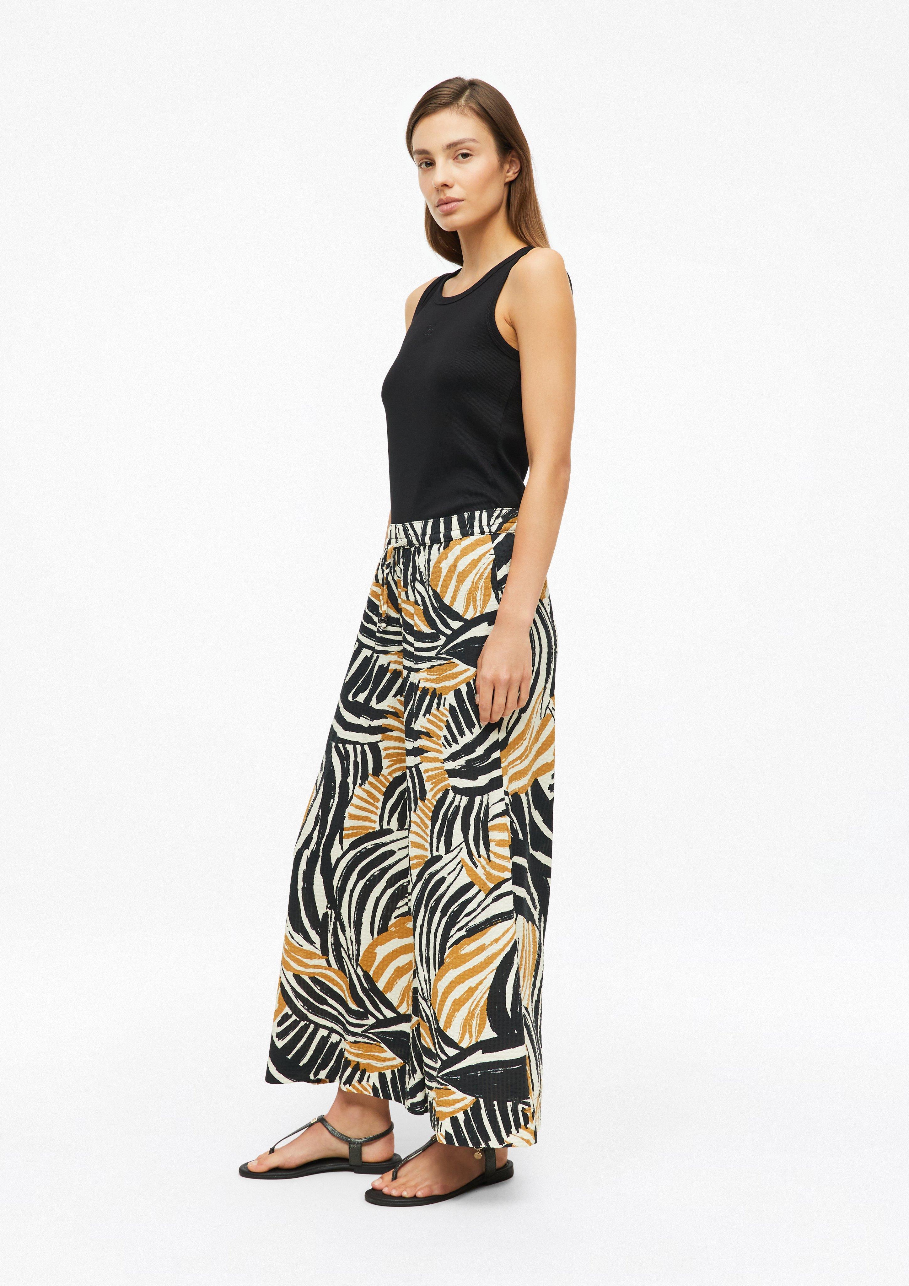Dames Broek in geel van s.Oliver