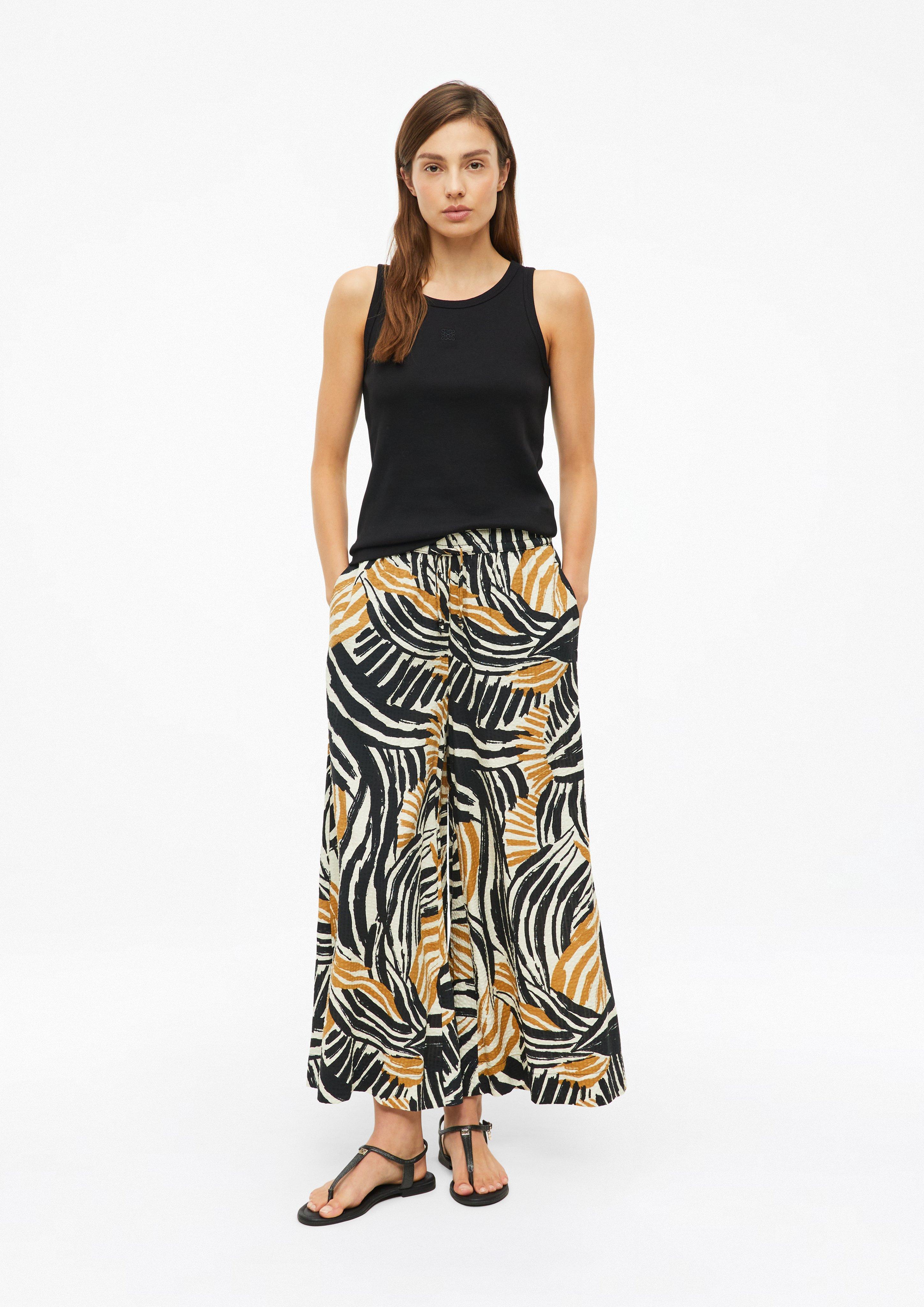 Dames Broek in geel van s.Oliver