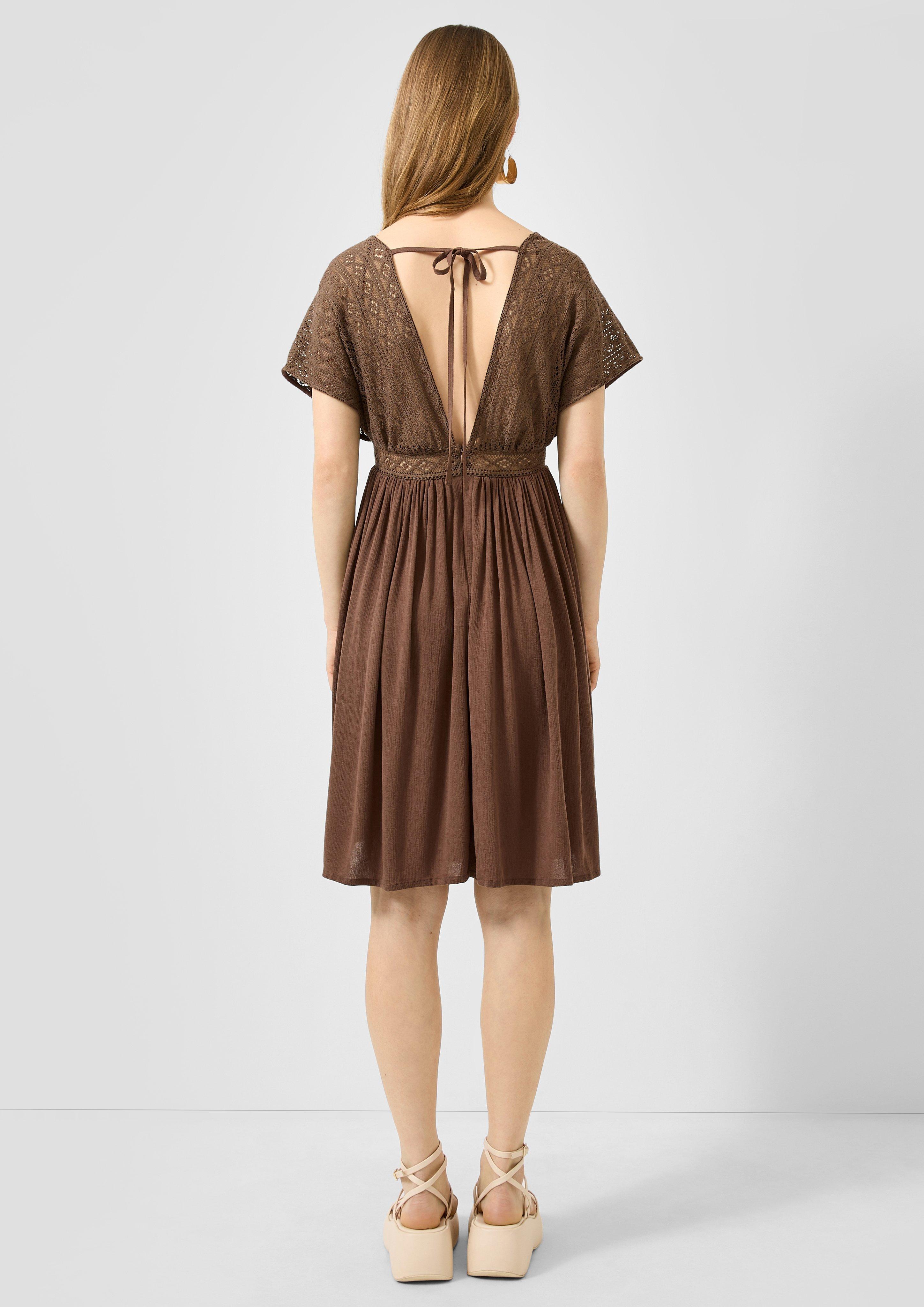 Damen Kleid in braun von QS