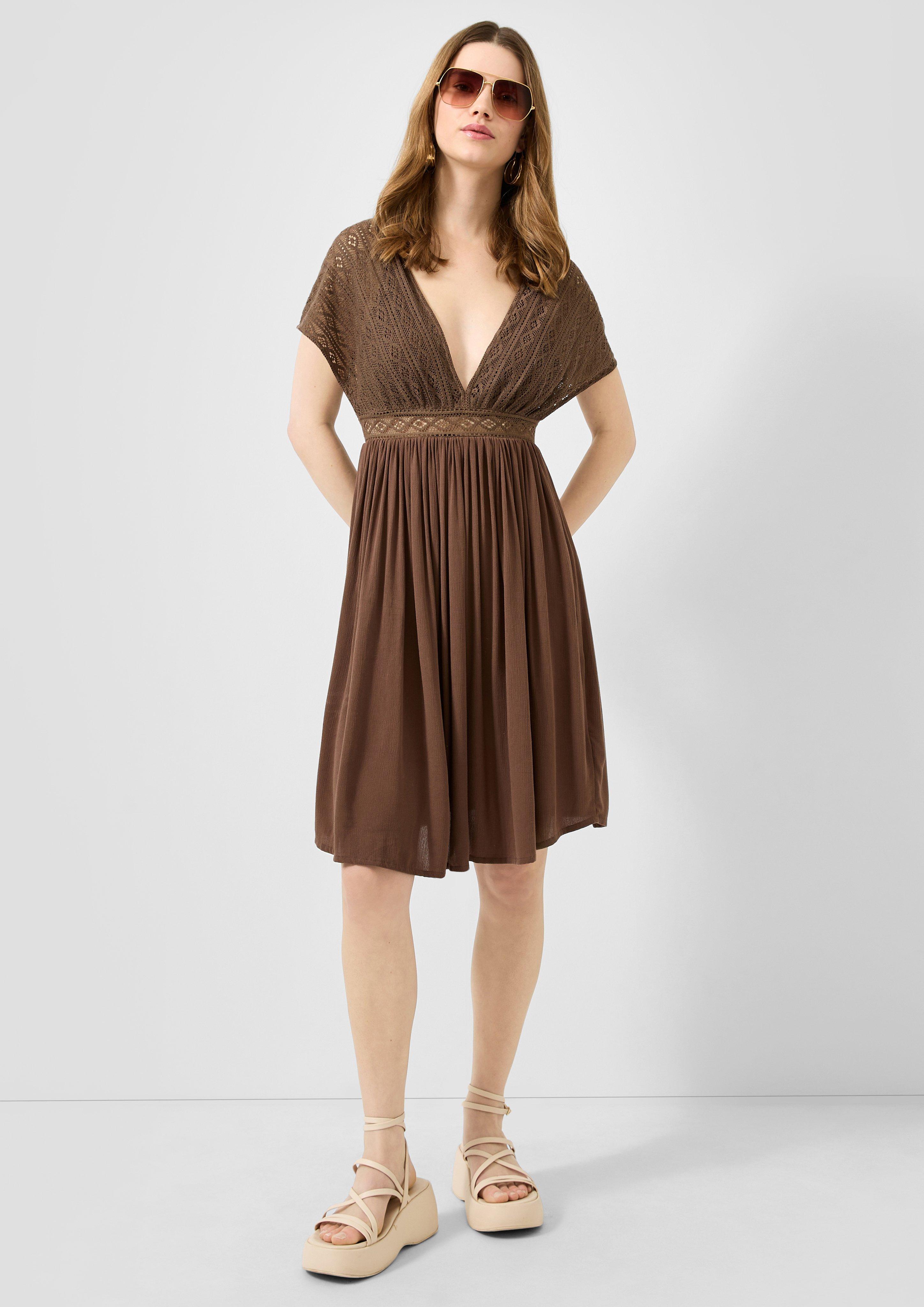 Damen Kleid in braun von QS