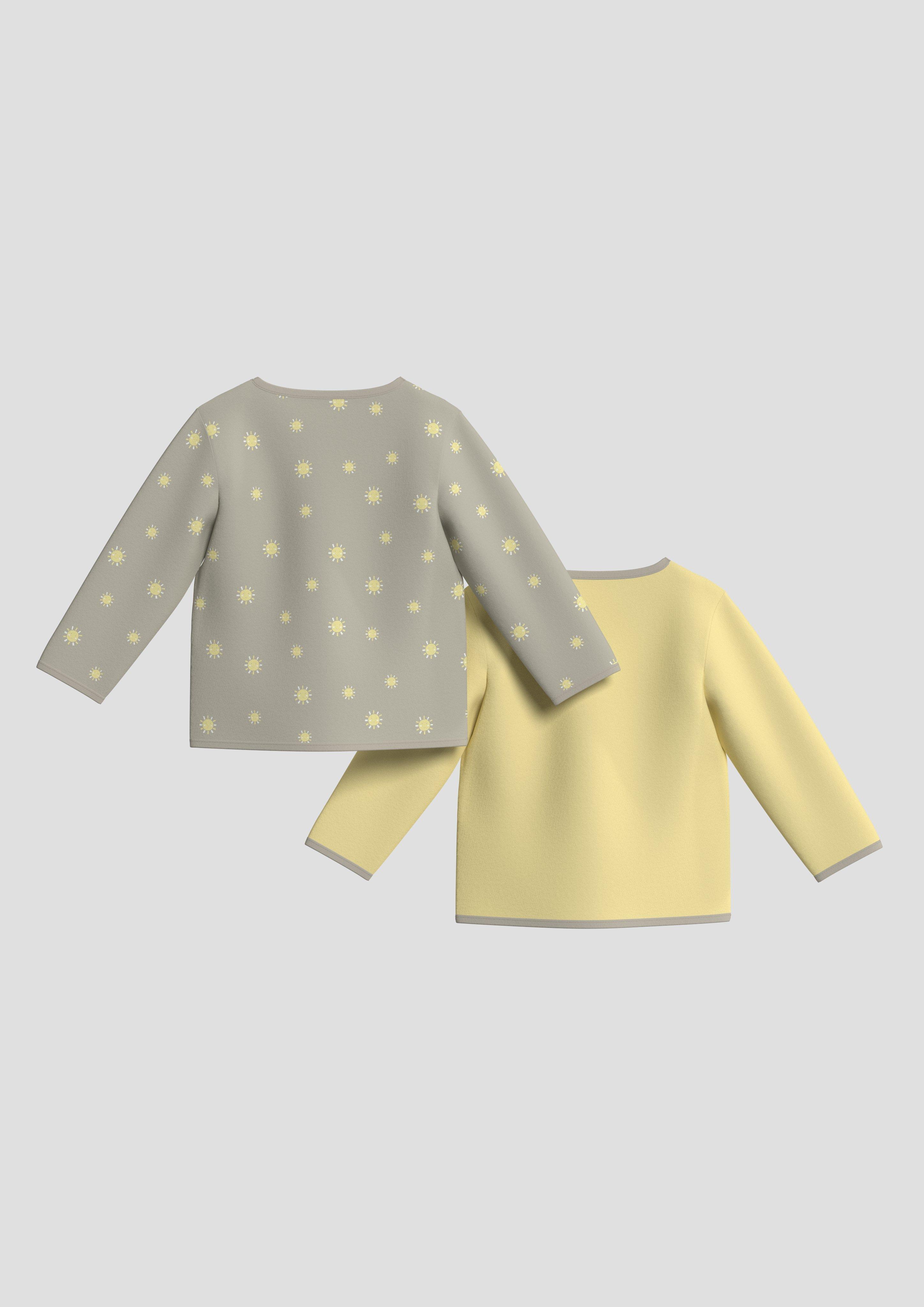 Sweatshirt Jacke in 78A1 & 02A2