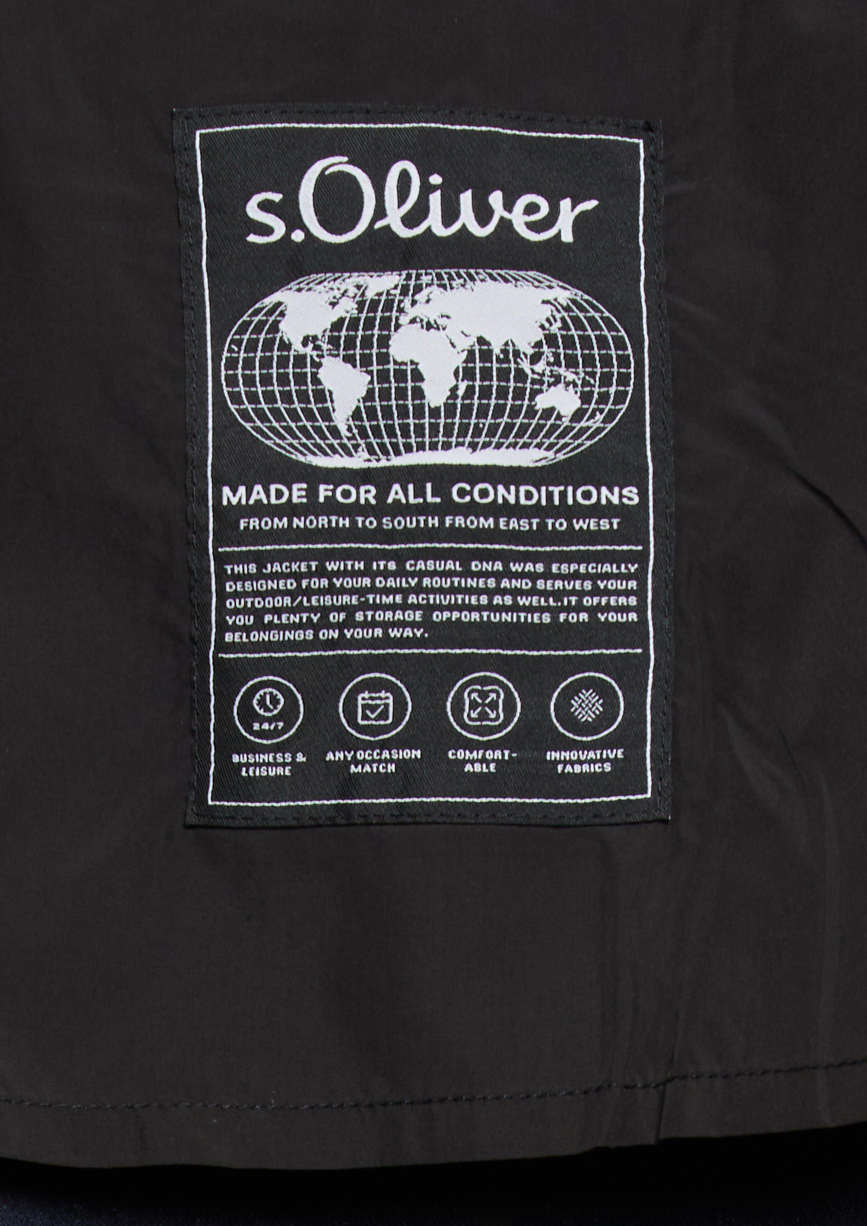 Heren Outdoor Buitenjas in blauw van s.Oliver