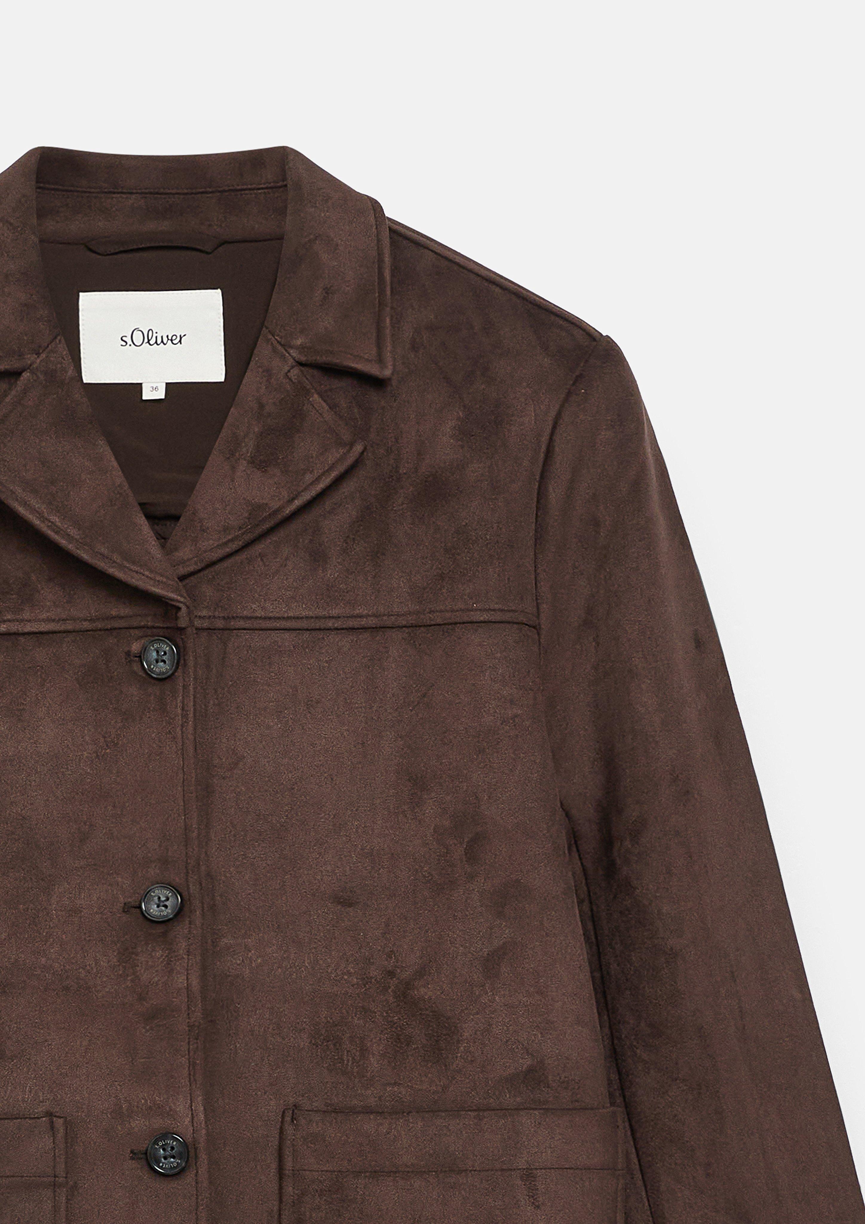 Dames Binnen-Jacke in bruin van s.Oliver