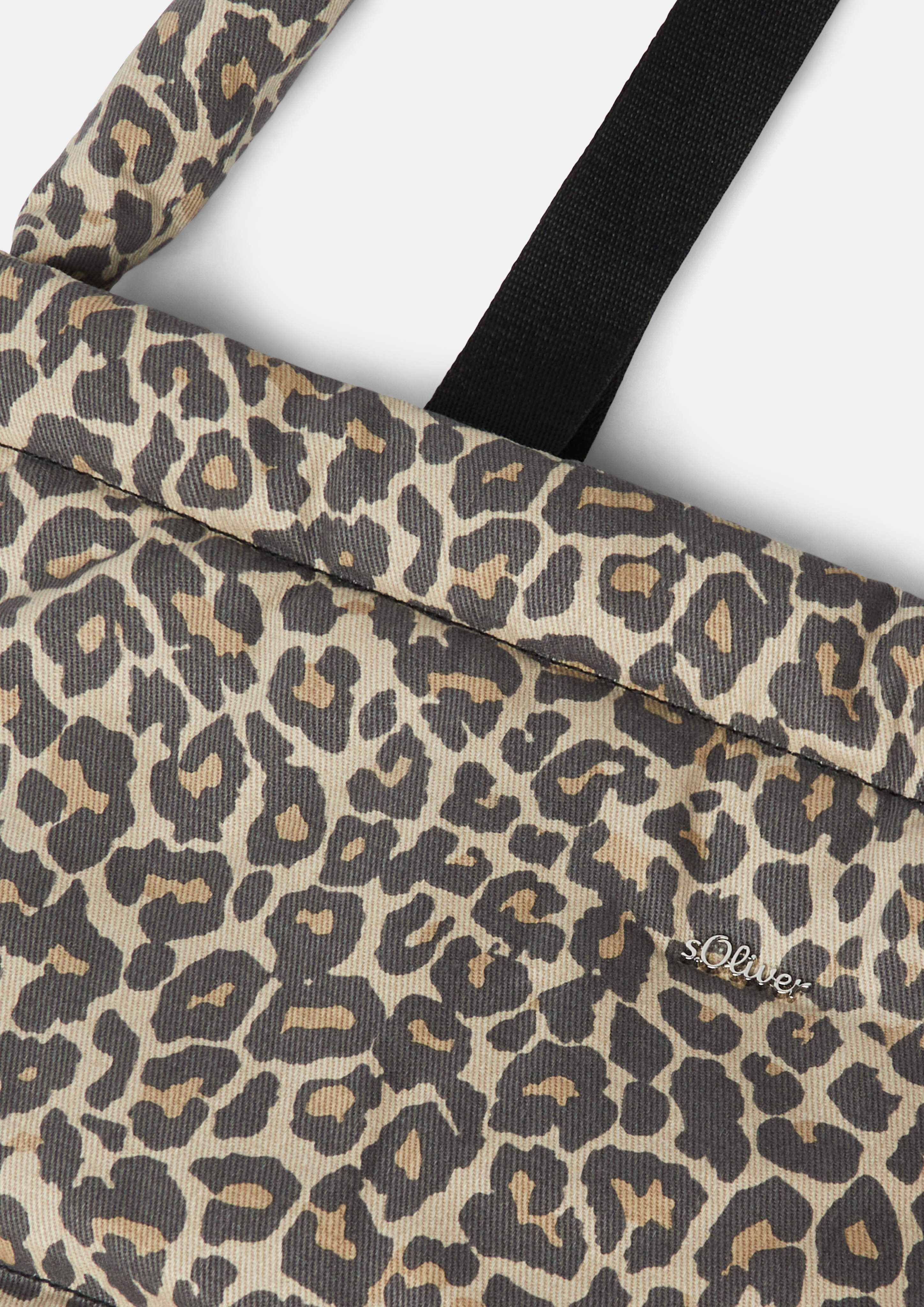 Femmes Sac à motif animalier et fermeture magnétique en brun de s.Oliver