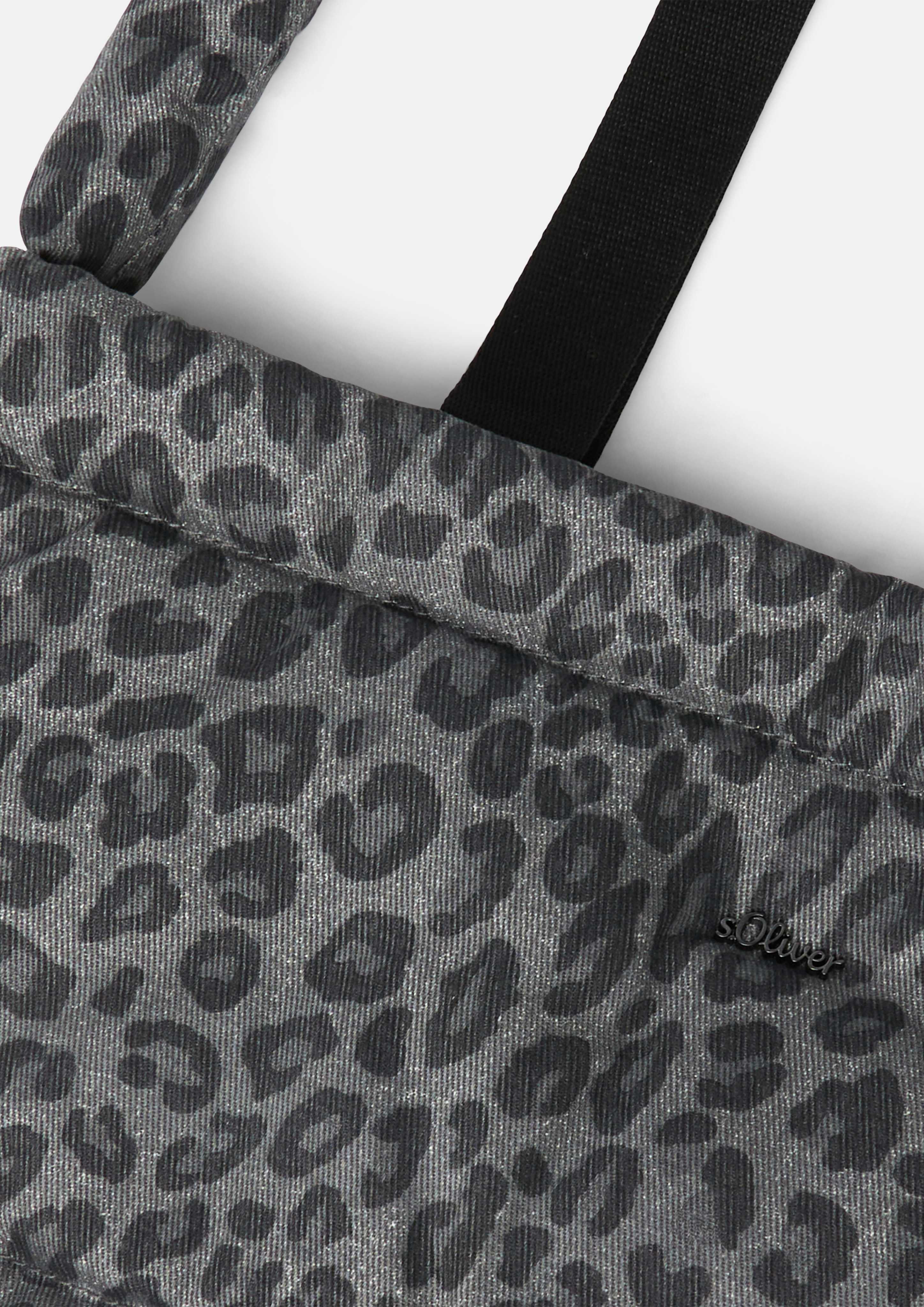 Femmes Sac à motif animalier et fermeture magnétique en gris de s.Oliver