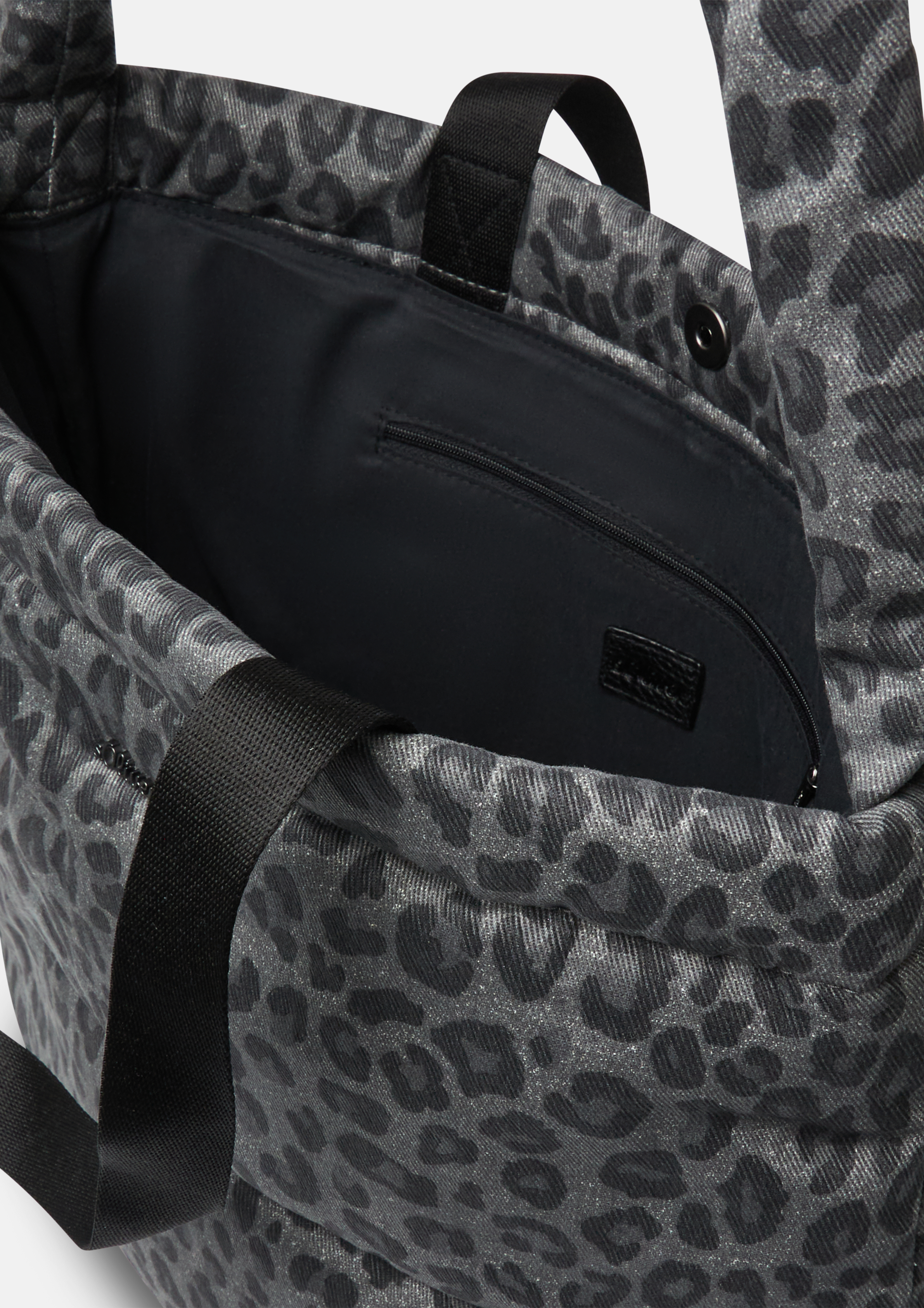 Femmes Sac à motif animalier et fermeture magnétique en gris de s.Oliver