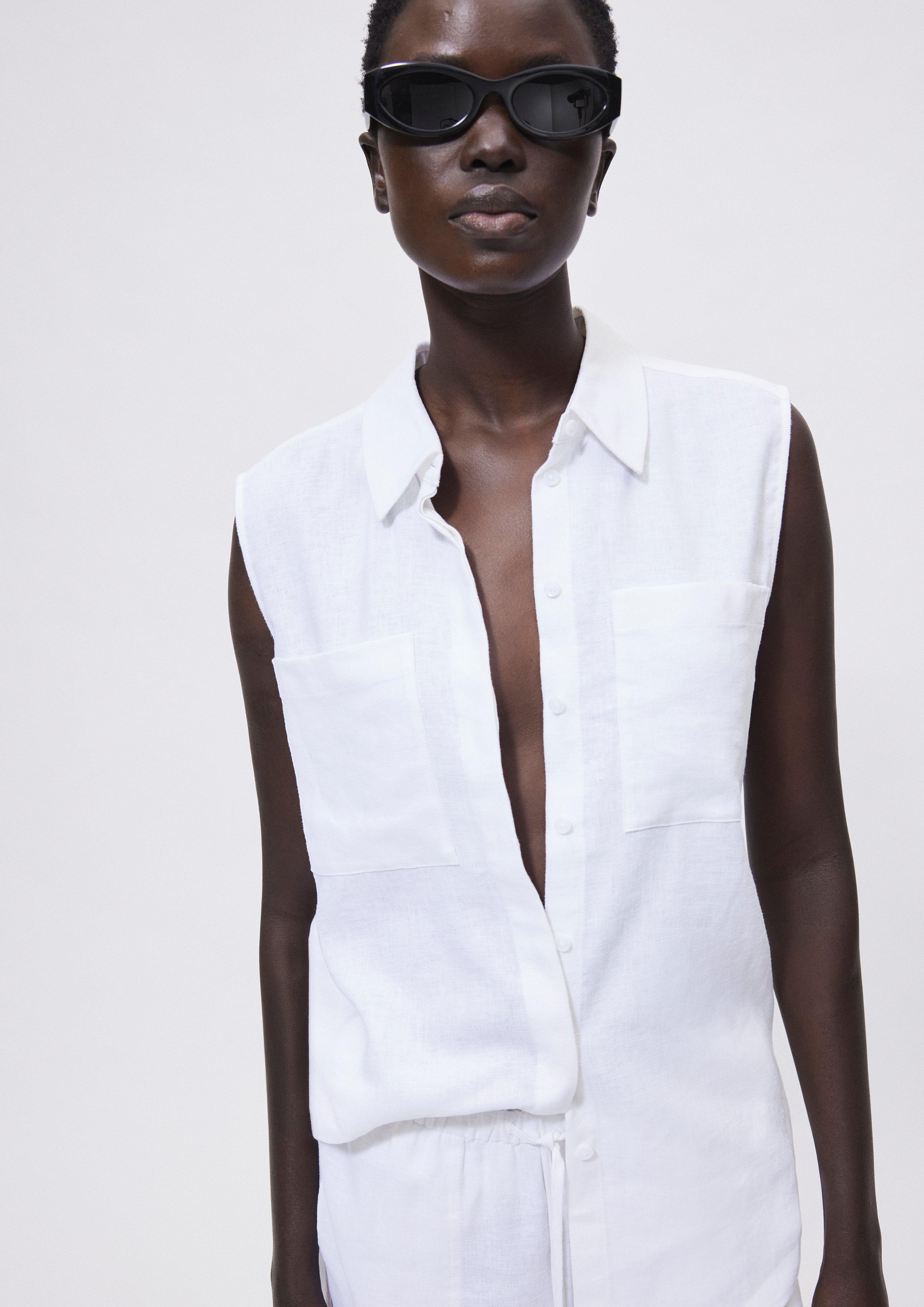 Blouse en blanc de COMMA