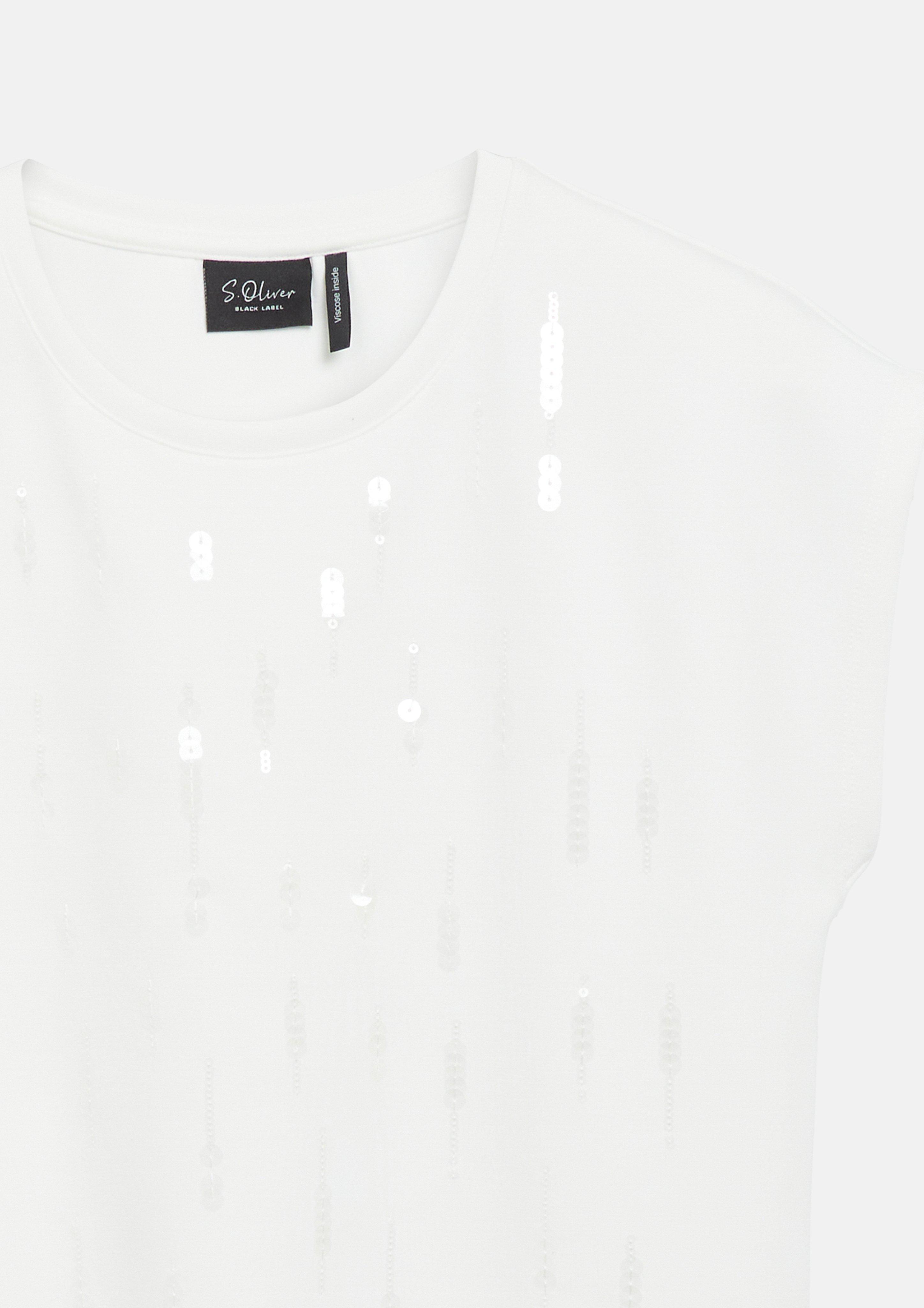 Damen T-Shirt in creme von s.Oliver BLACK LABEL