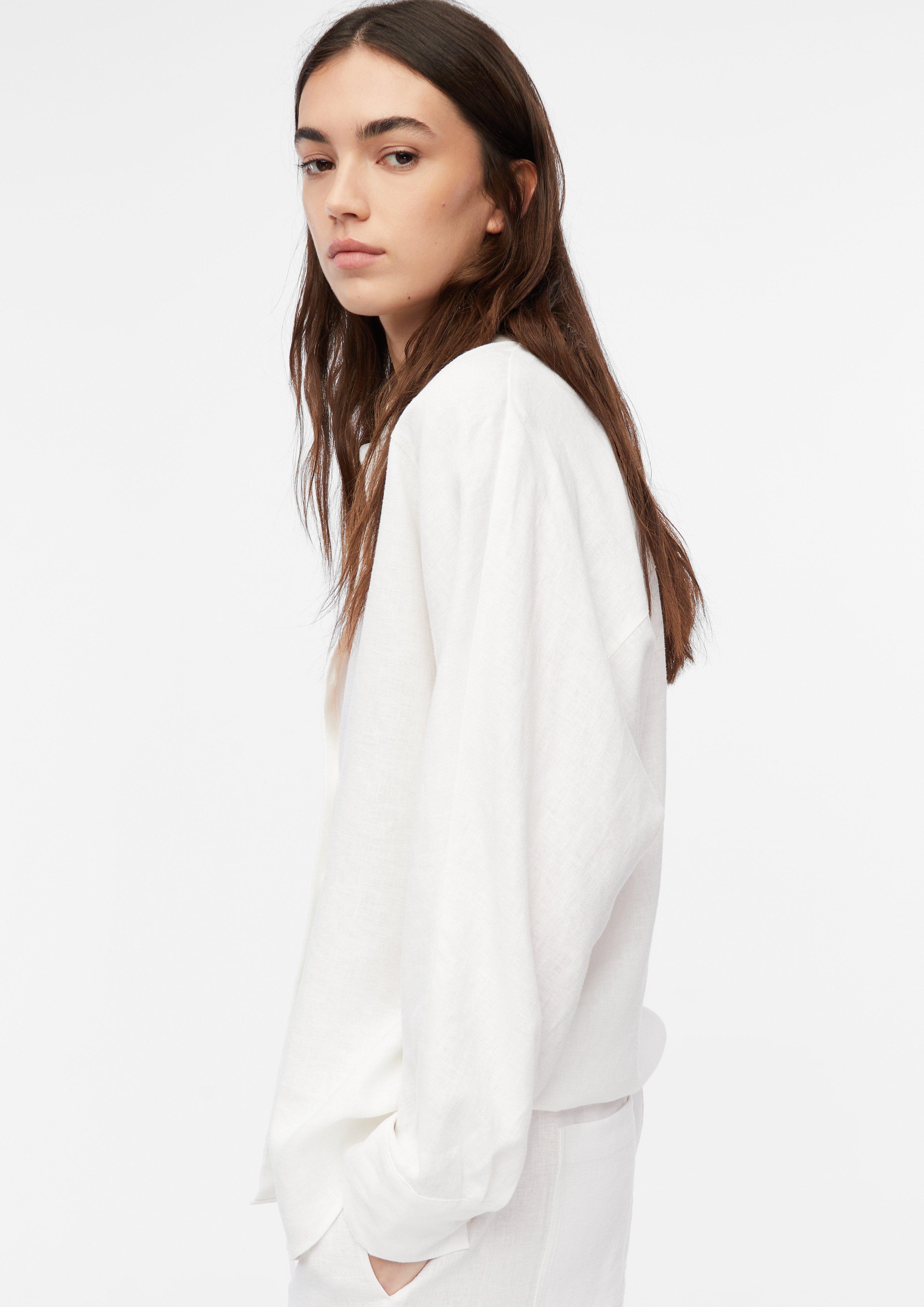 Bluse in weiß von COMMA