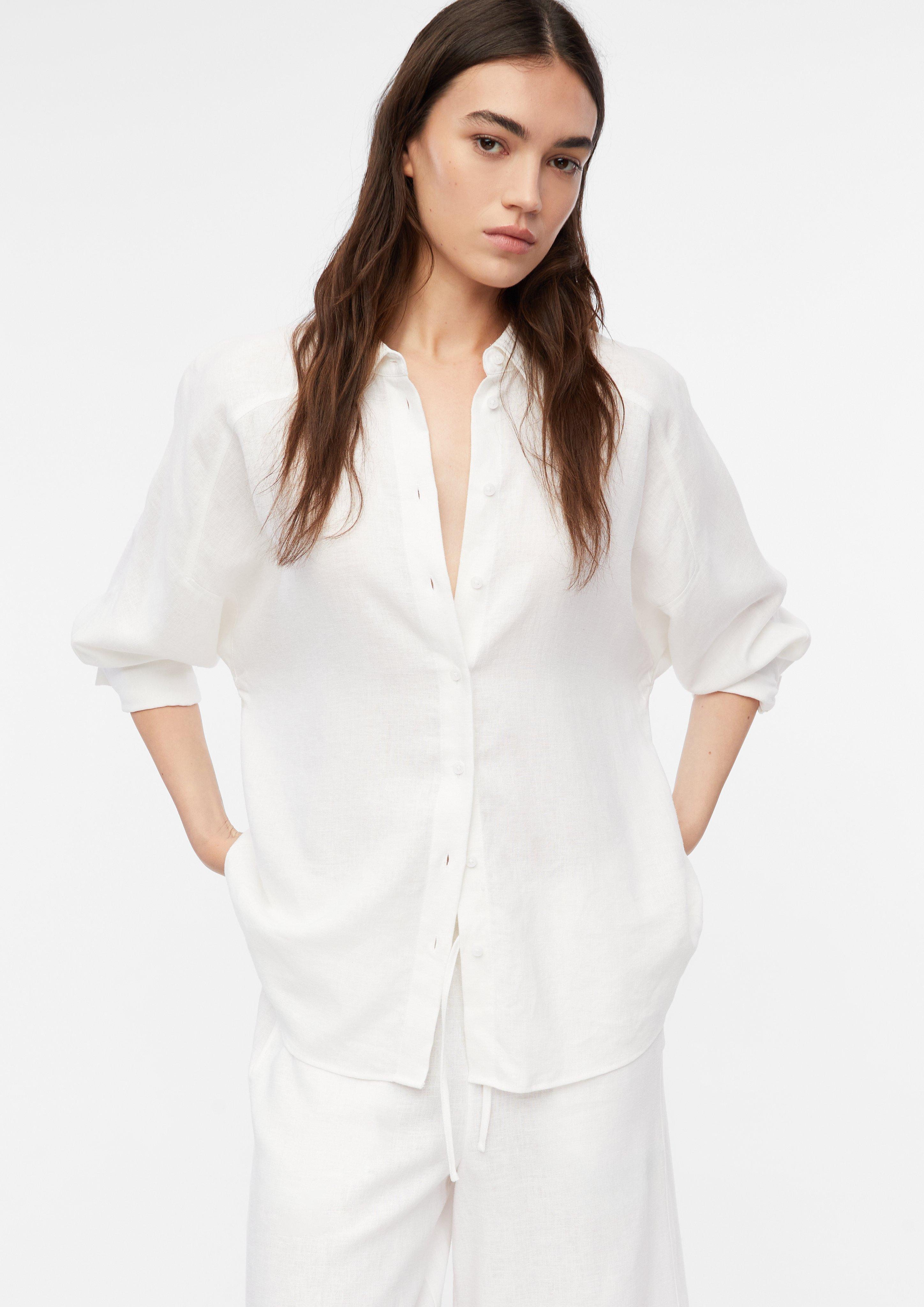 Bluse in weiß von COMMA