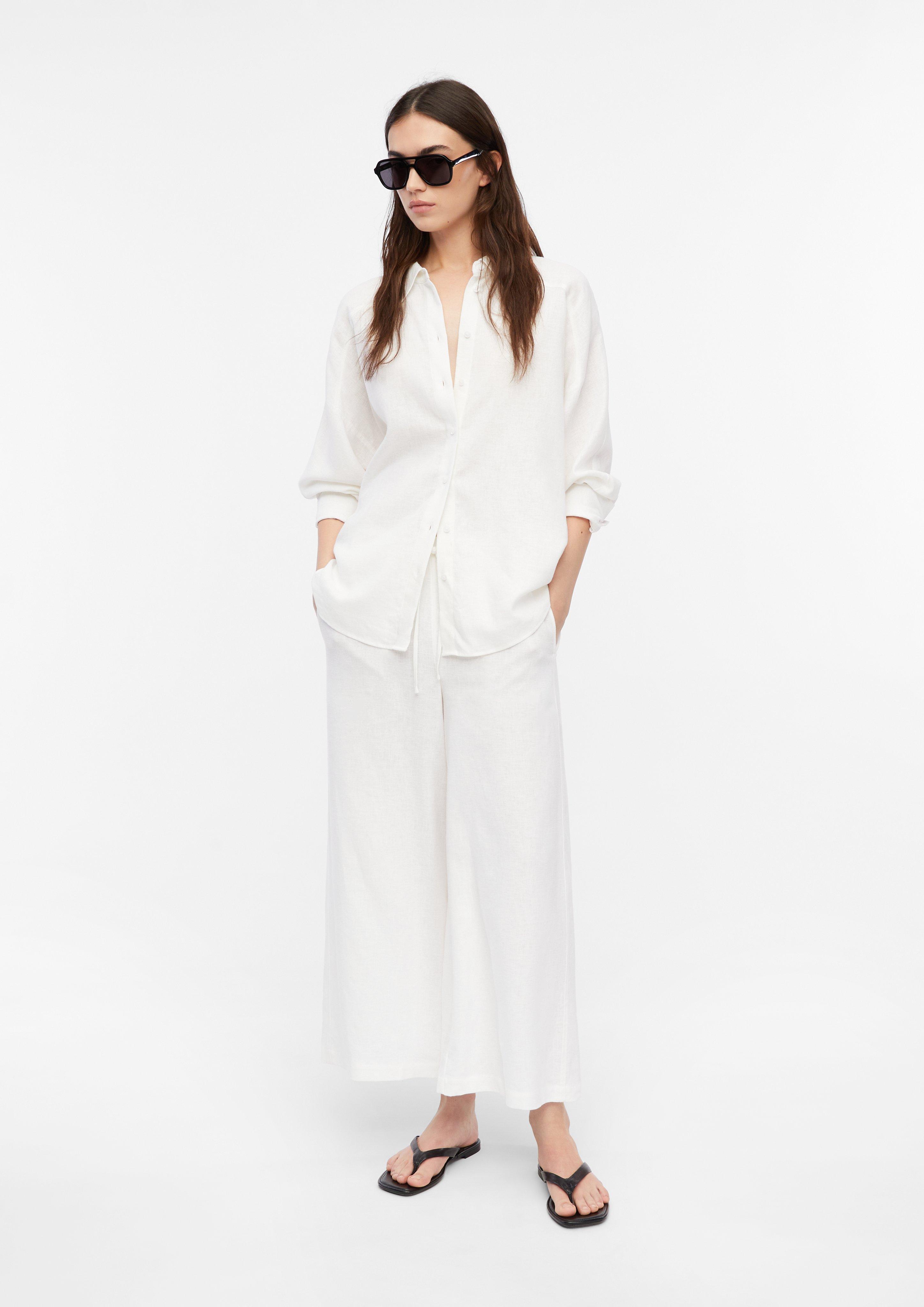 Bluse in weiß von COMMA