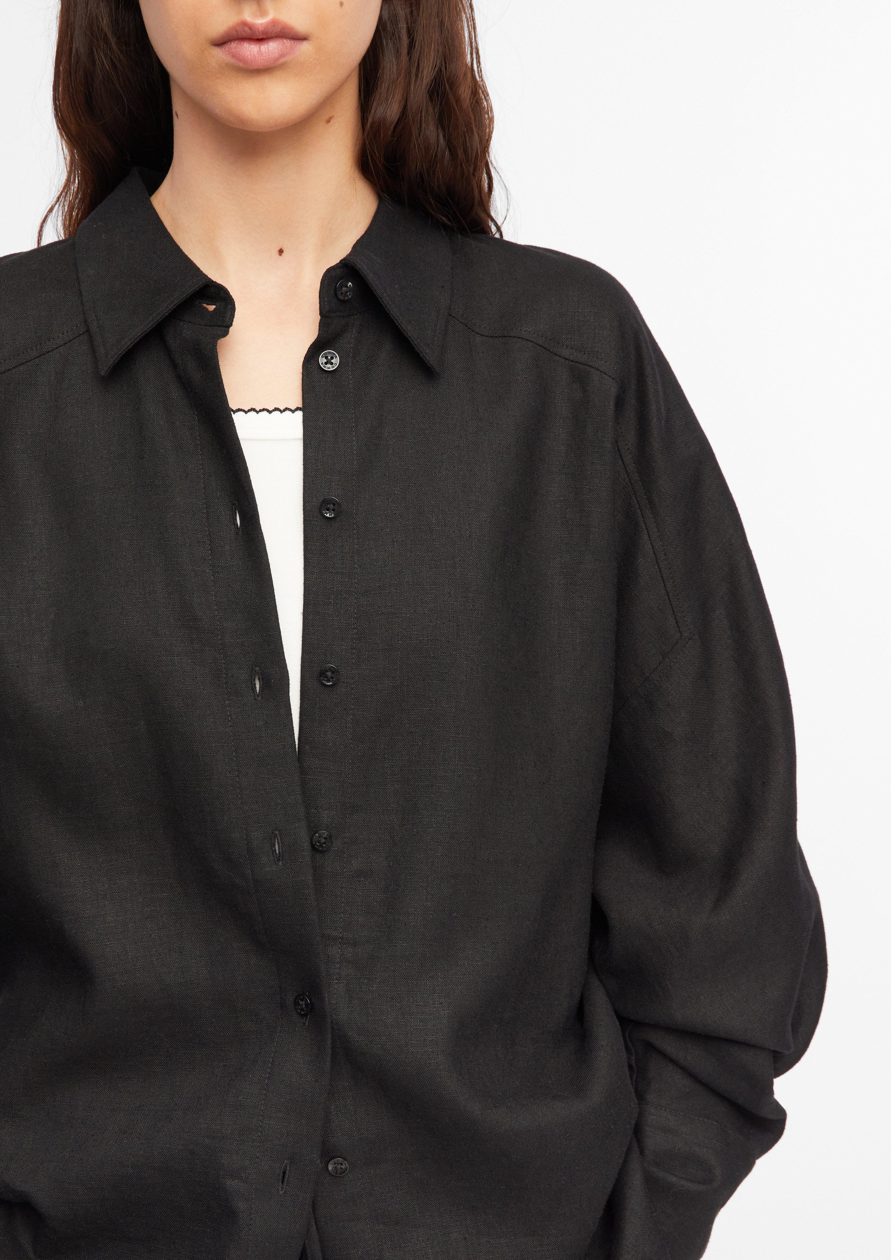 Bluse in schwarz von COMMA