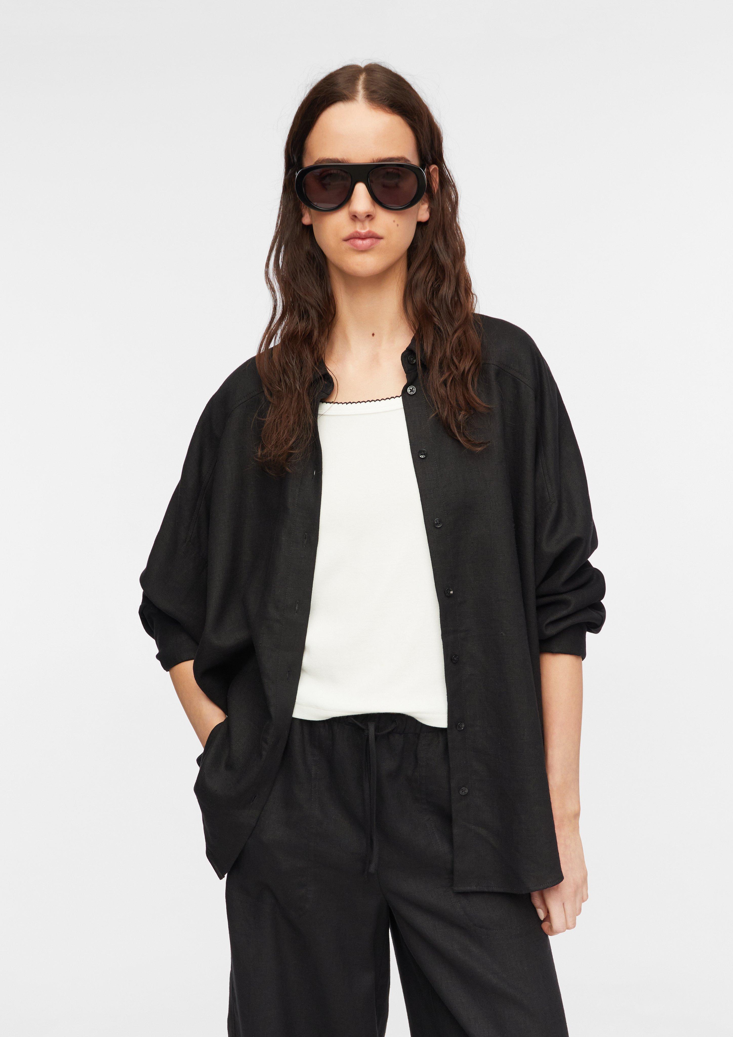Bluse in schwarz von COMMA
