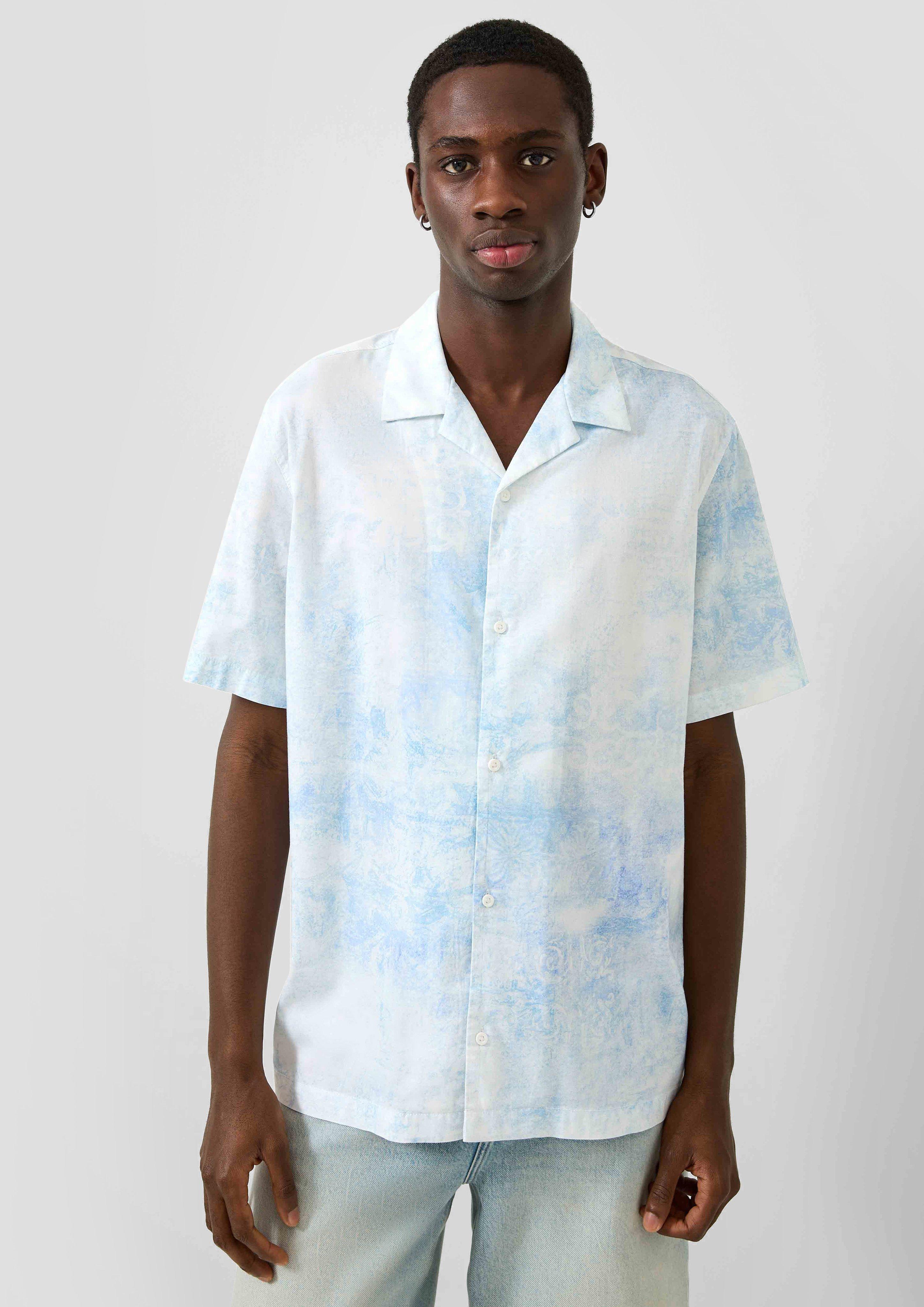 Herren Resort Fit: Sommerhemd mit All-over-Print in  von QS