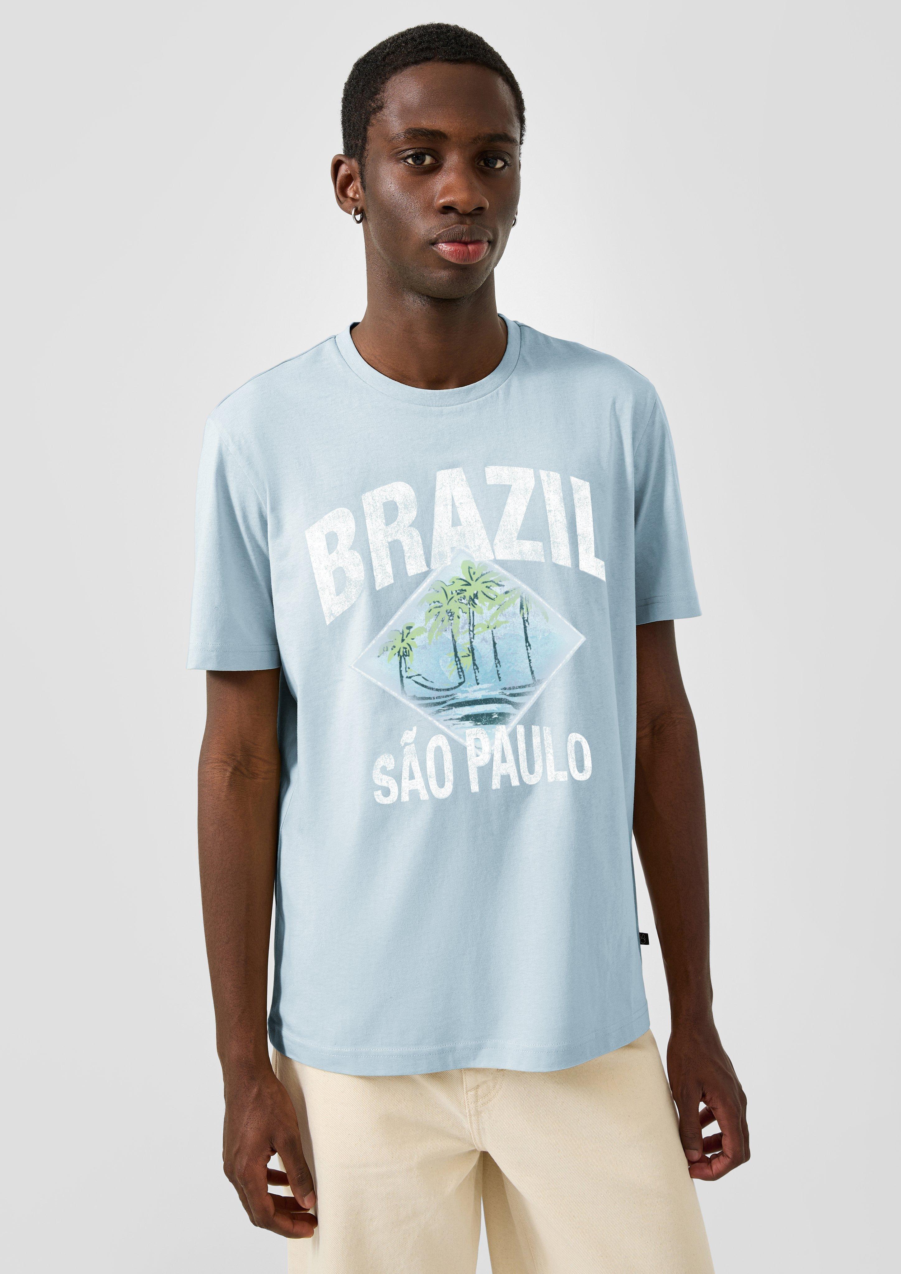 Herren T-Shirt mit Frontprint in  von QS
