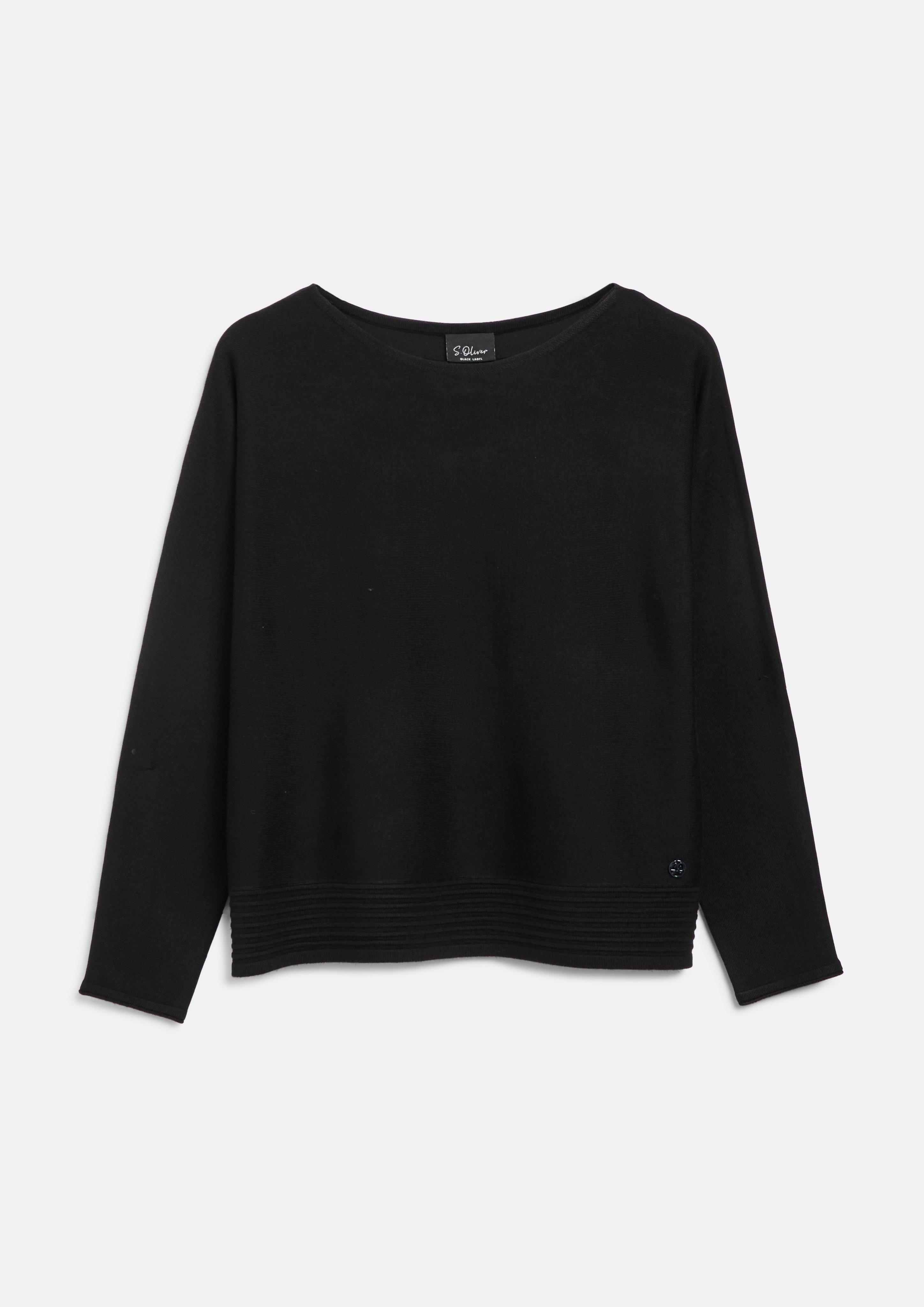 Gebreide trui in zwart van s.Oliver BLACK LABEL