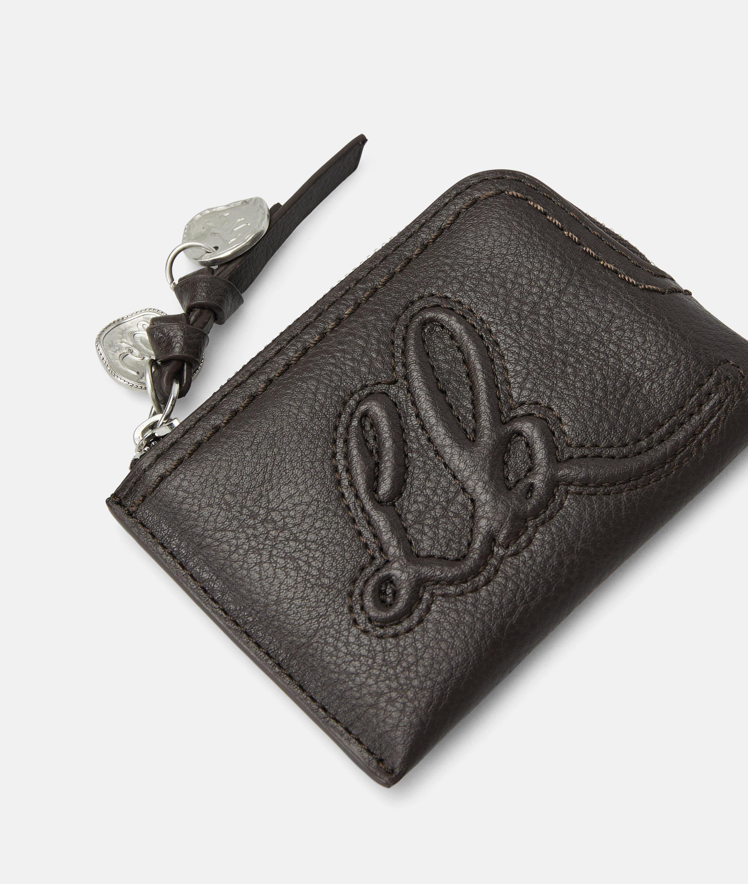 Wallet in brown, brown & black