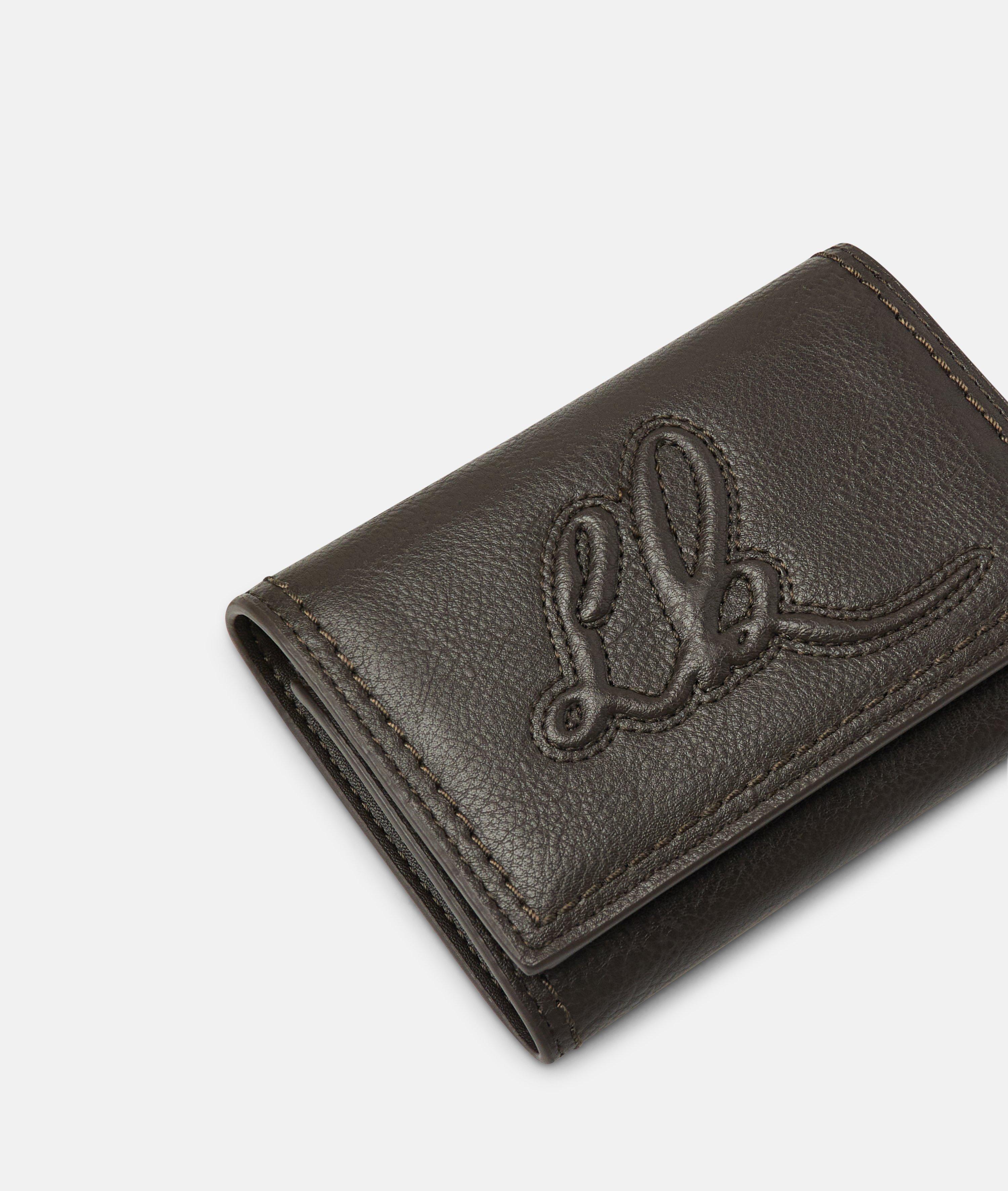 Wallet in brown & brown