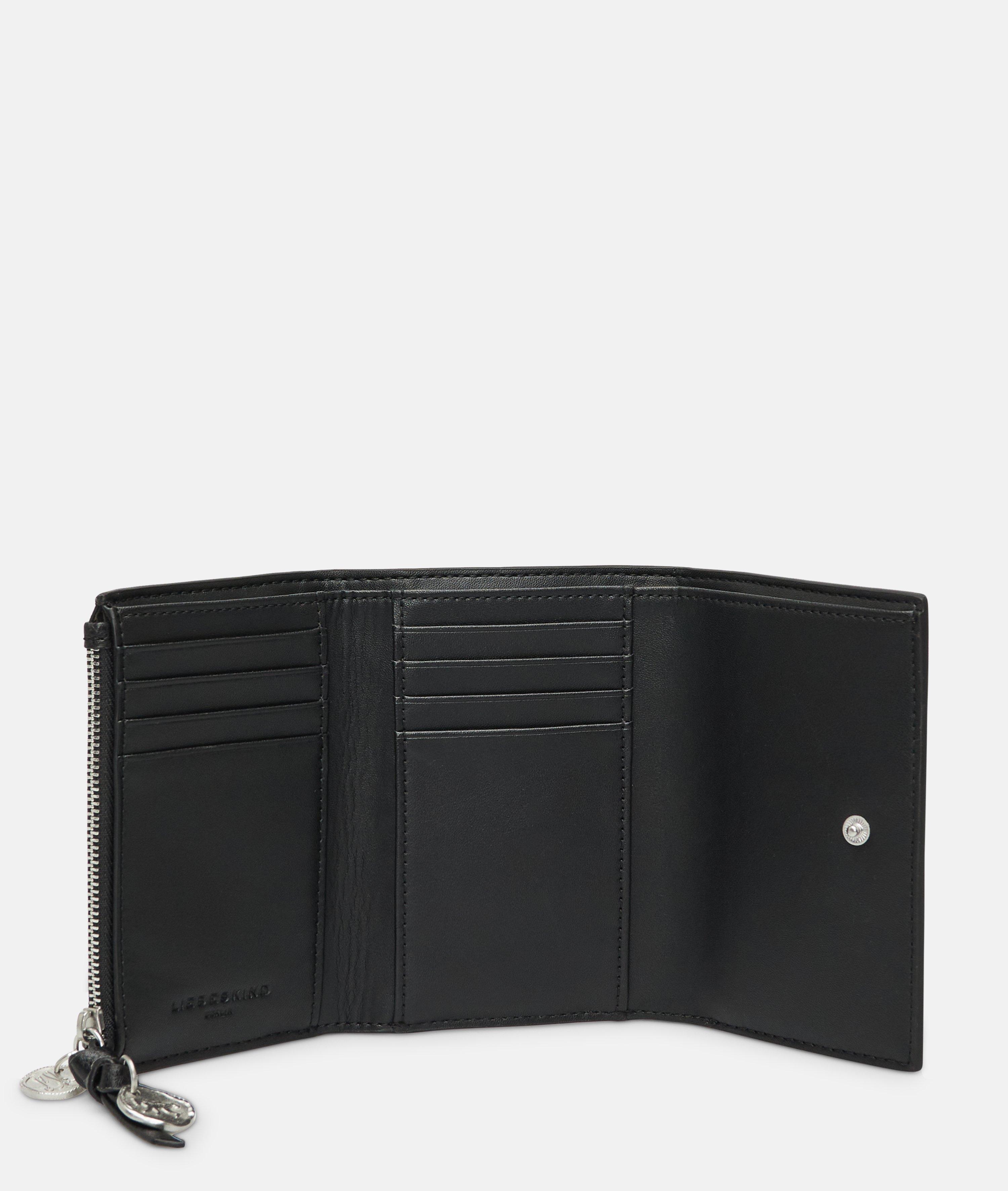 Wallet in black & brown