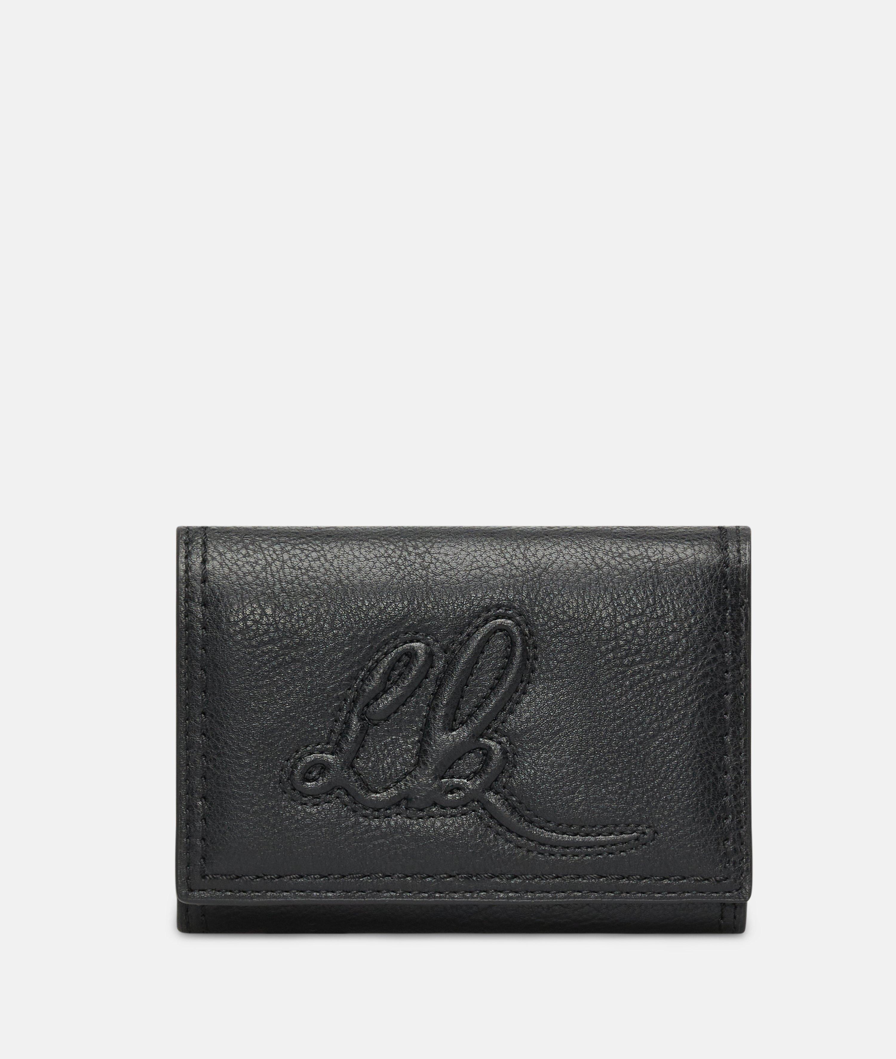 Wallet in black & brown