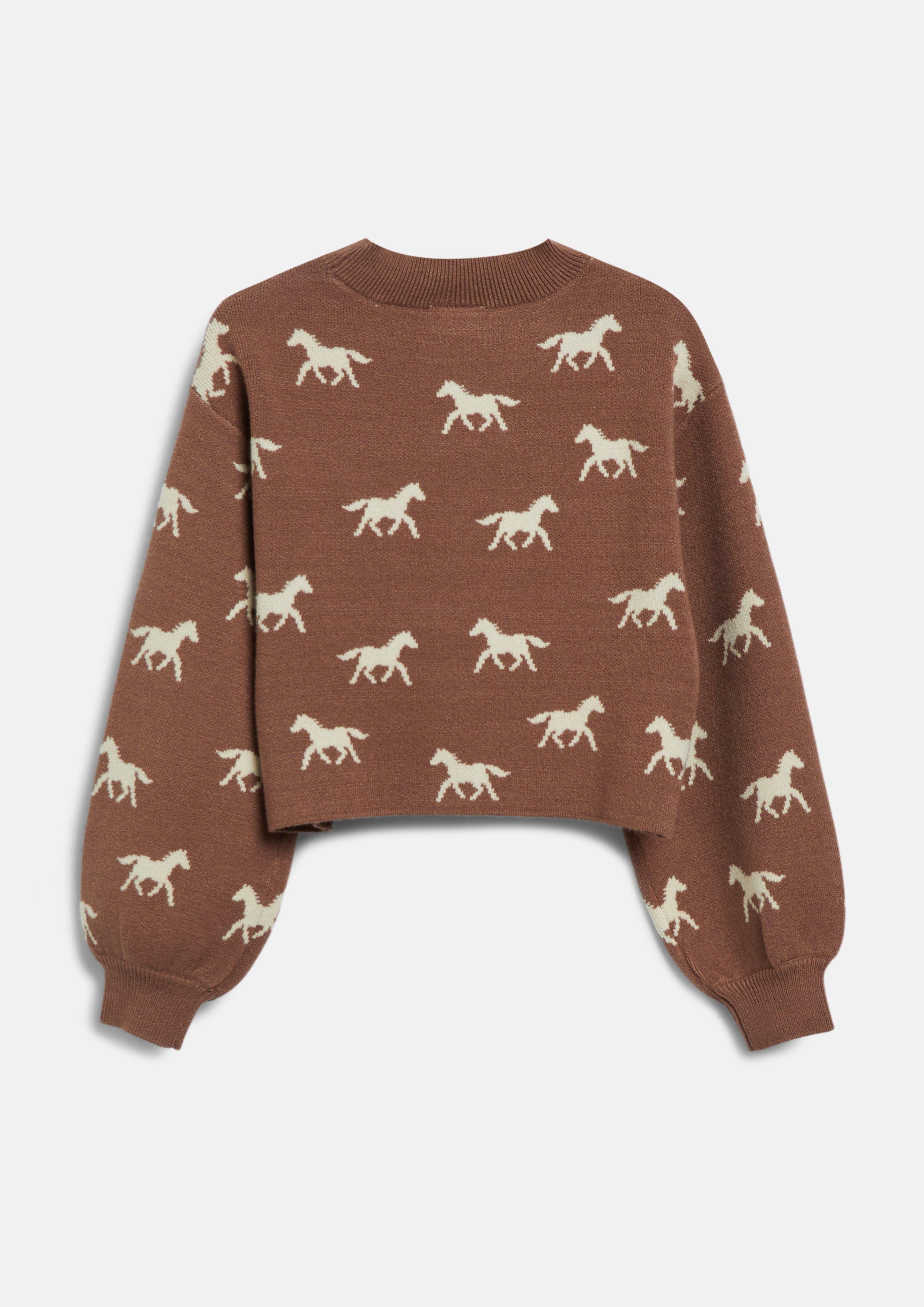 Junior Pull en tricot en brun de s.Oliver