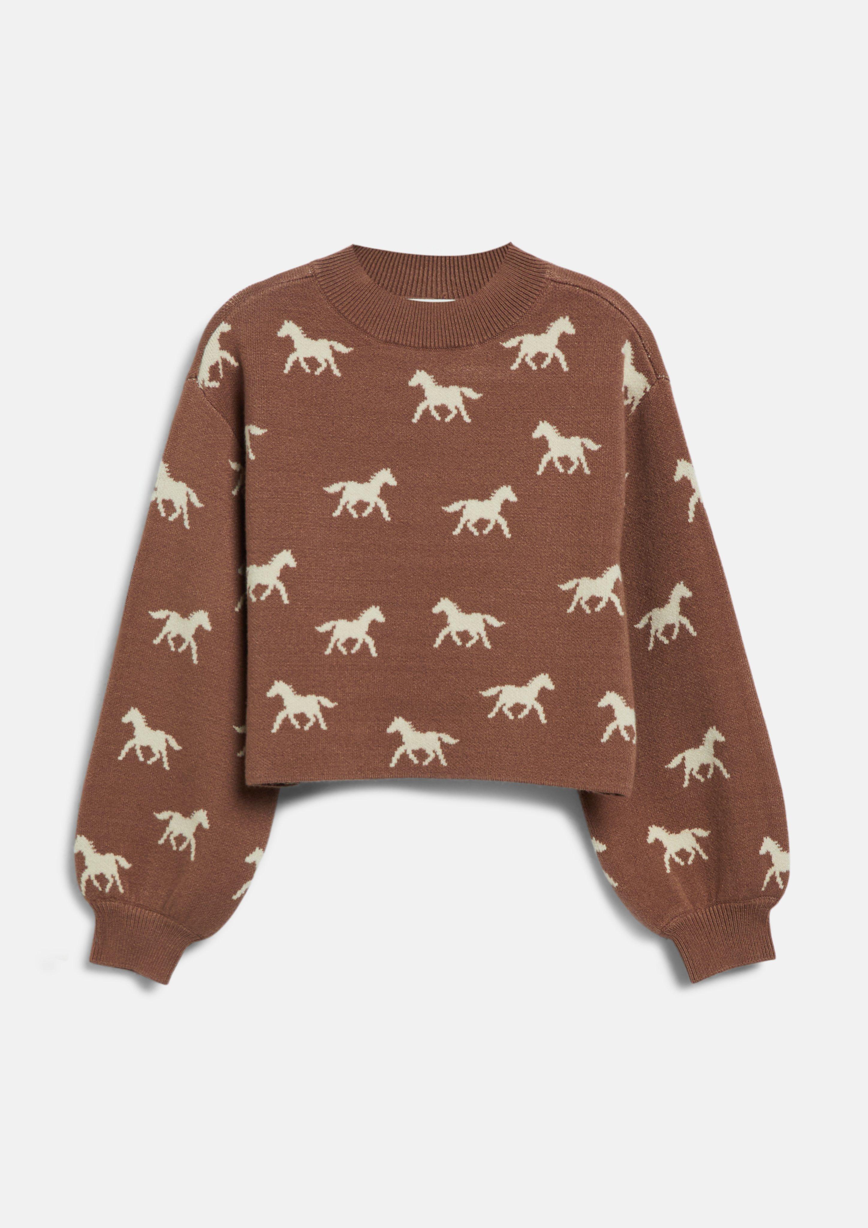 Kinder Boxy Strickpullover mit Intarsien-Muster in  von s.Oliver