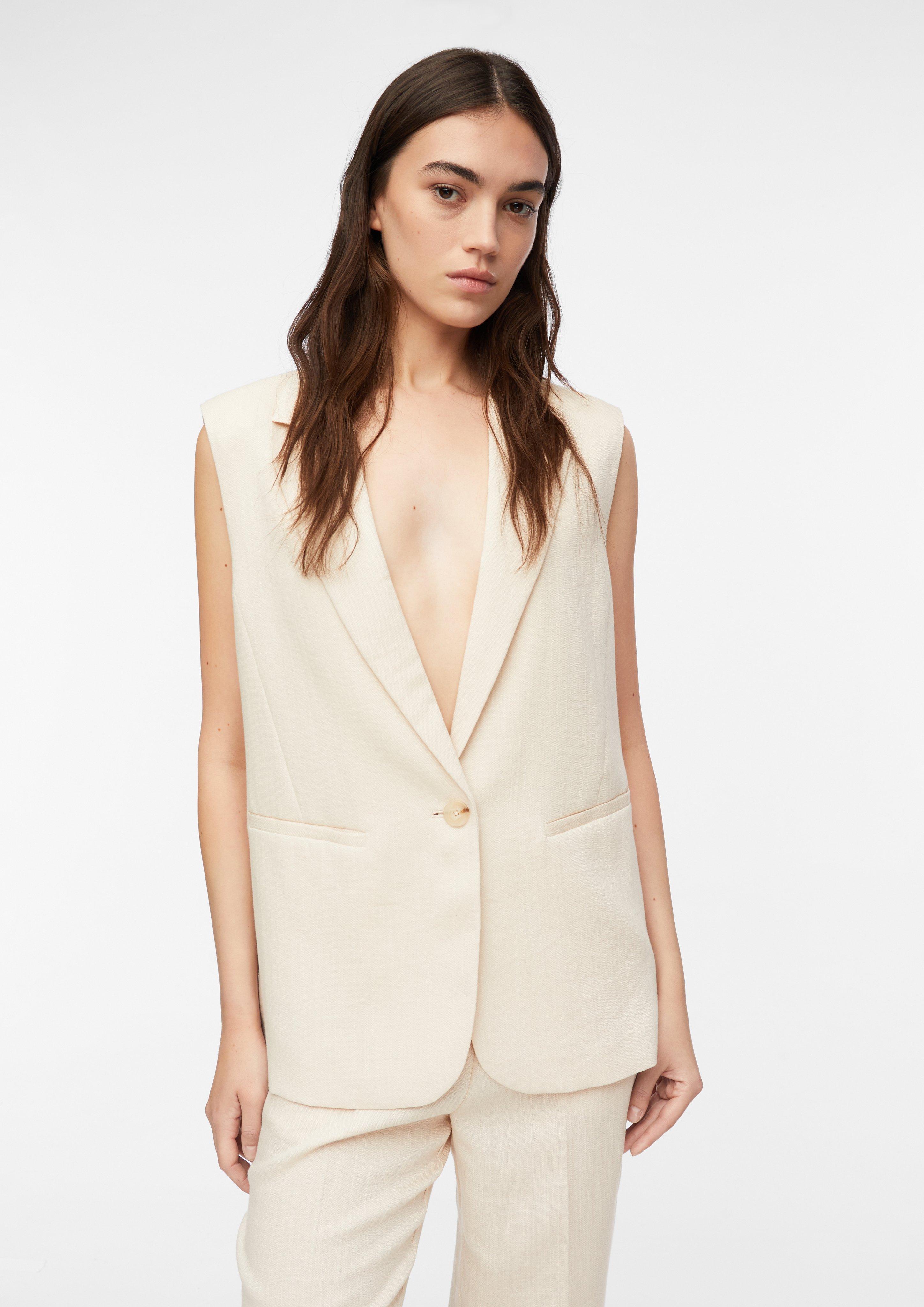 Indoor-Weste in helles beige von COMMA