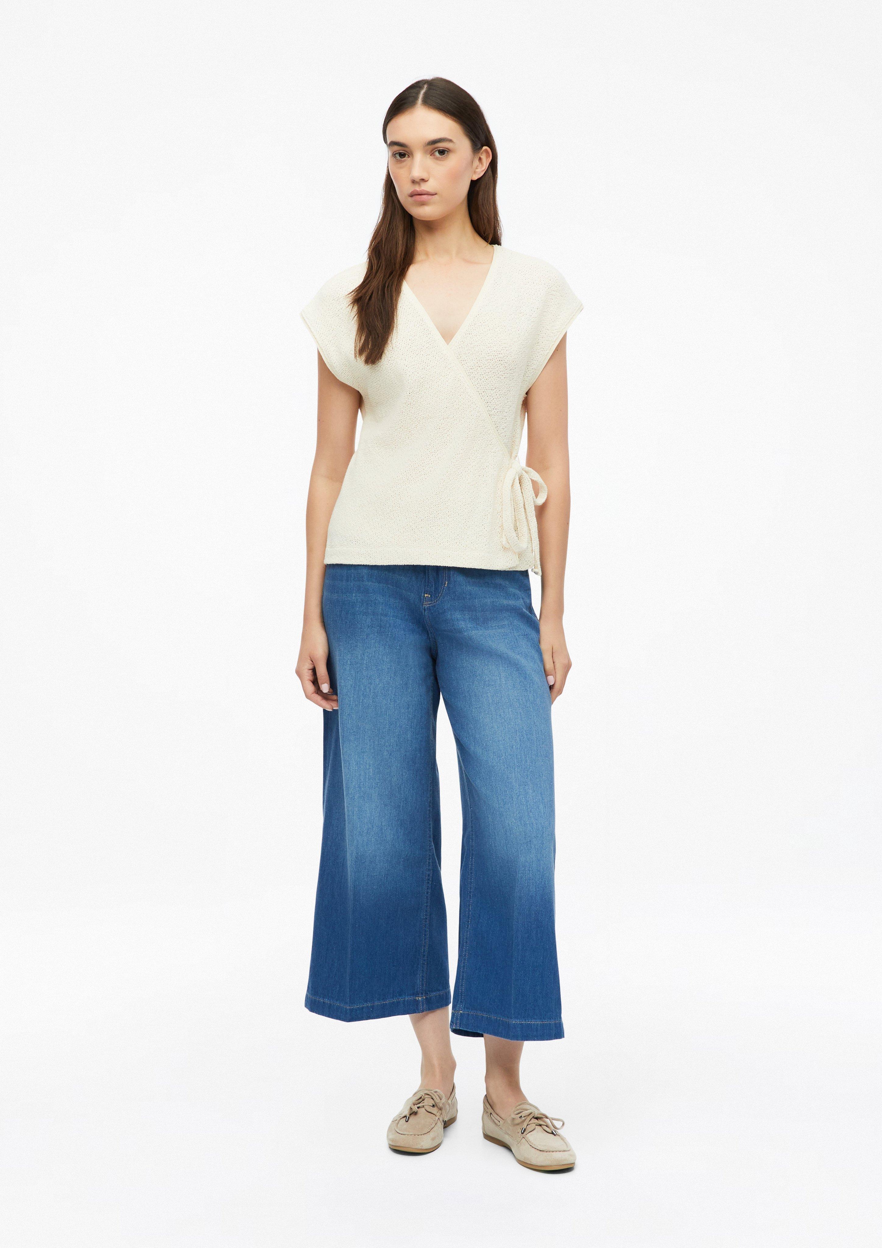 Femmes Culotte en jean Suri / Coupe classique / Taille haute / Jambe large en bleu de s.Oliver