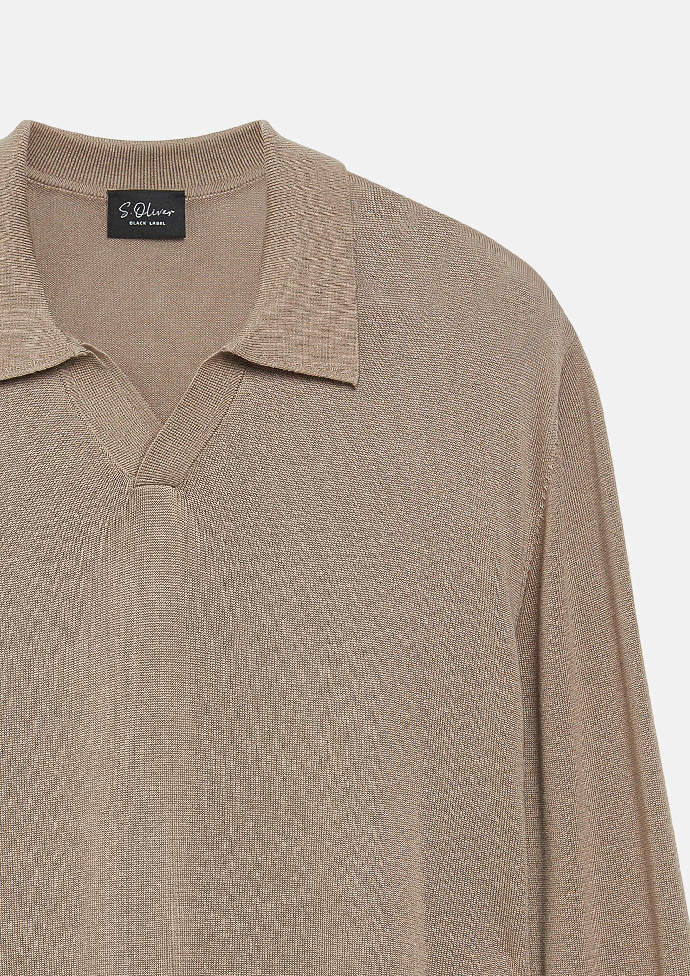 Hommes Pull en tricot en brun de s.Oliver BLACK LABEL