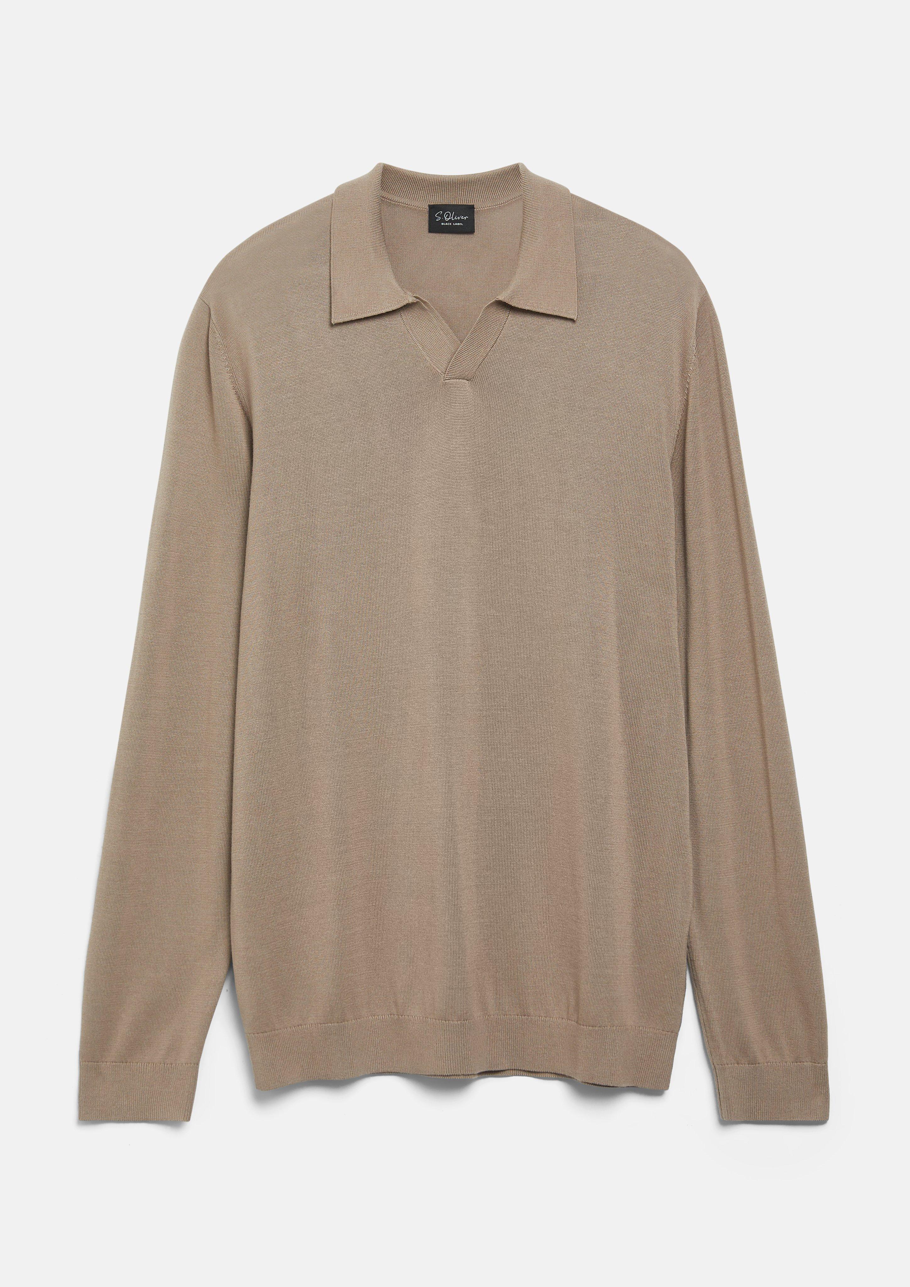 Hommes Pull en tricot en grès de s.Oliver BLACK LABEL