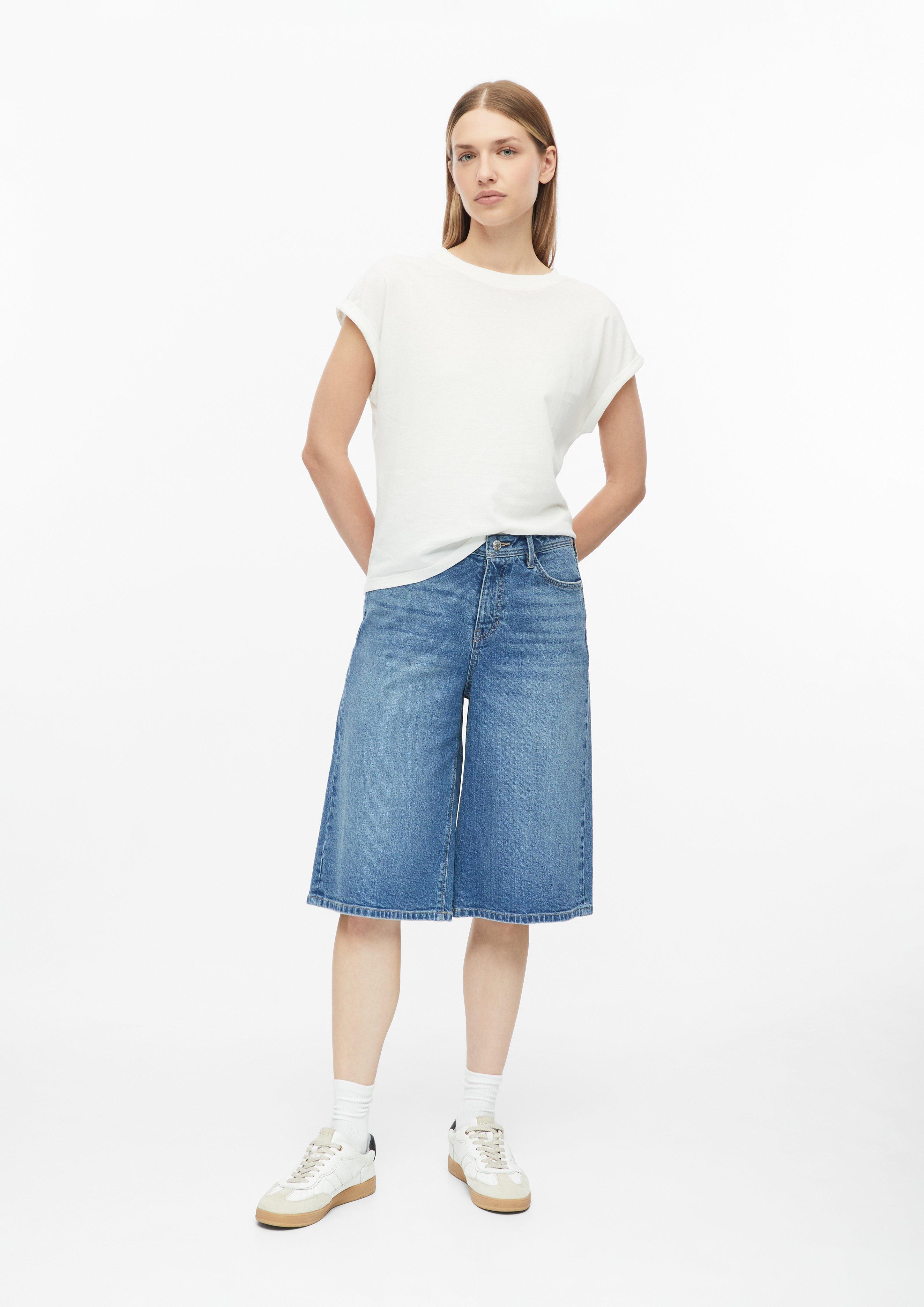 Femmes Short en jean Suri / Coupe classique / Taille mi-haute / Jambe large en bleu de s.Oliver