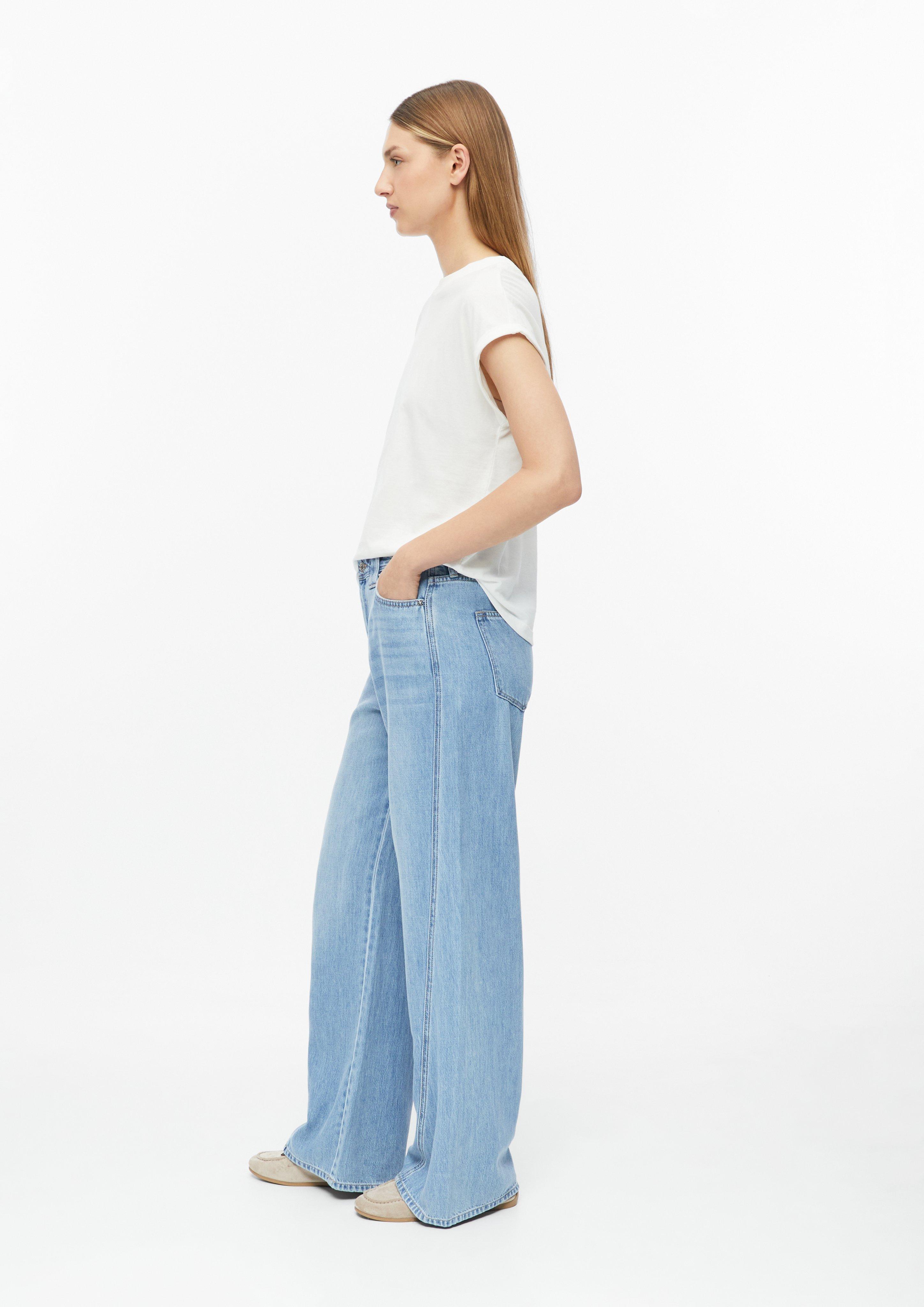 Dames Jeans Suri / Regular Fit / Hoge taille / Wijde pijpen in blauw van s.Oliver
