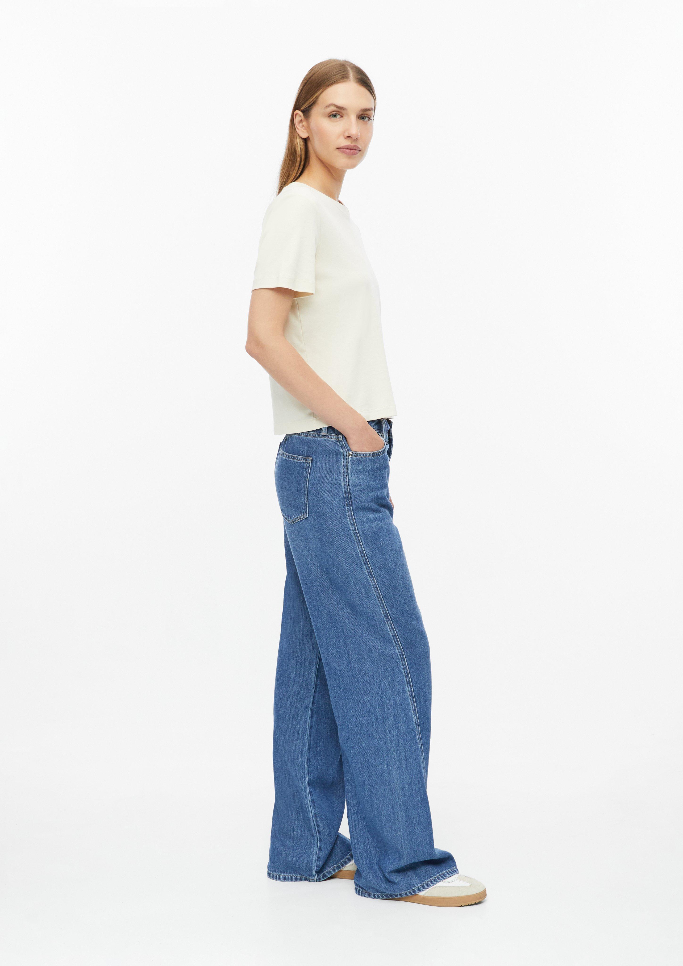 Femmes Jean Suri / Coupe classique / Taille haute / Jambe large en bleu de s.Oliver