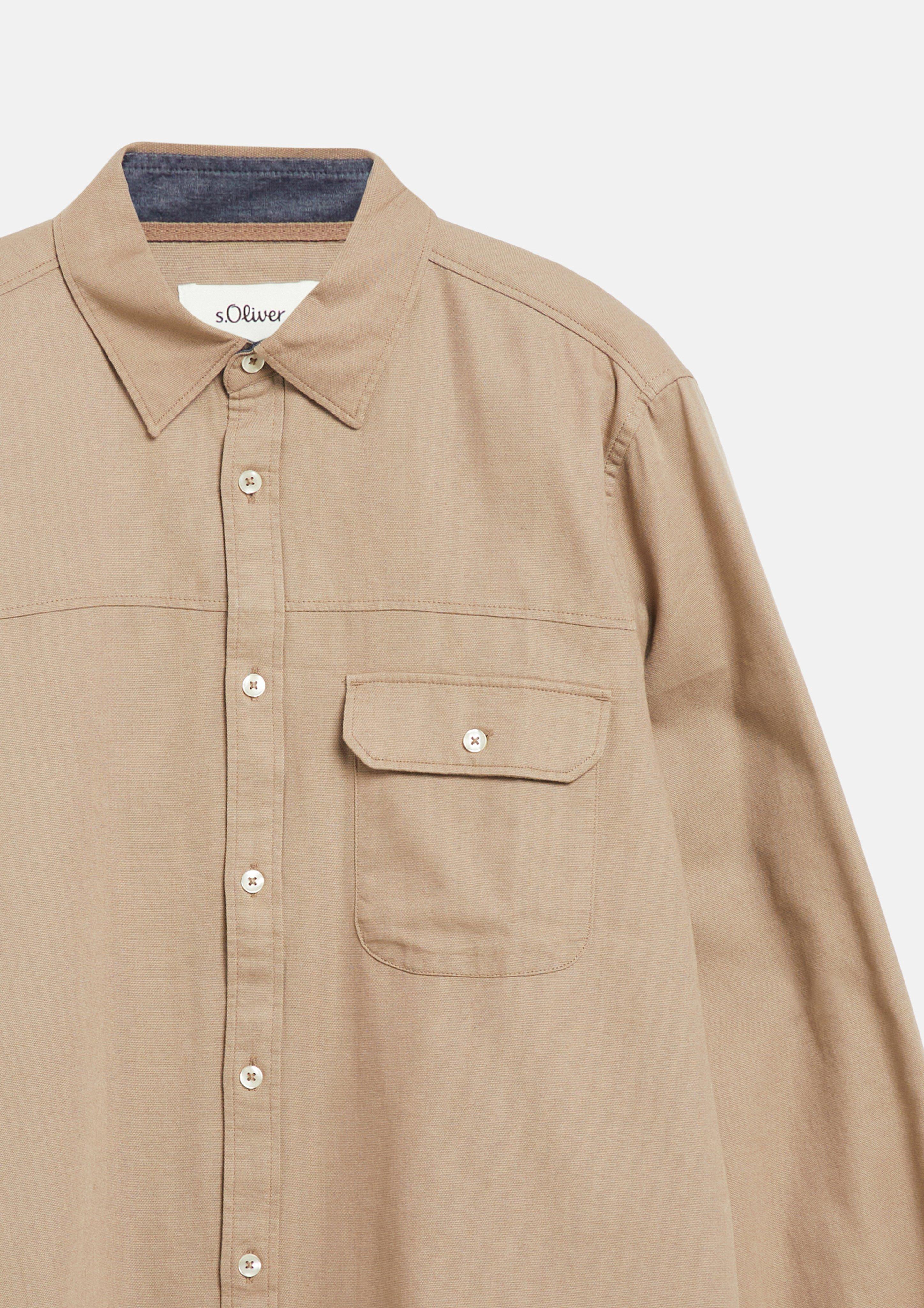 Hommes Chemise en brun de s.Oliver