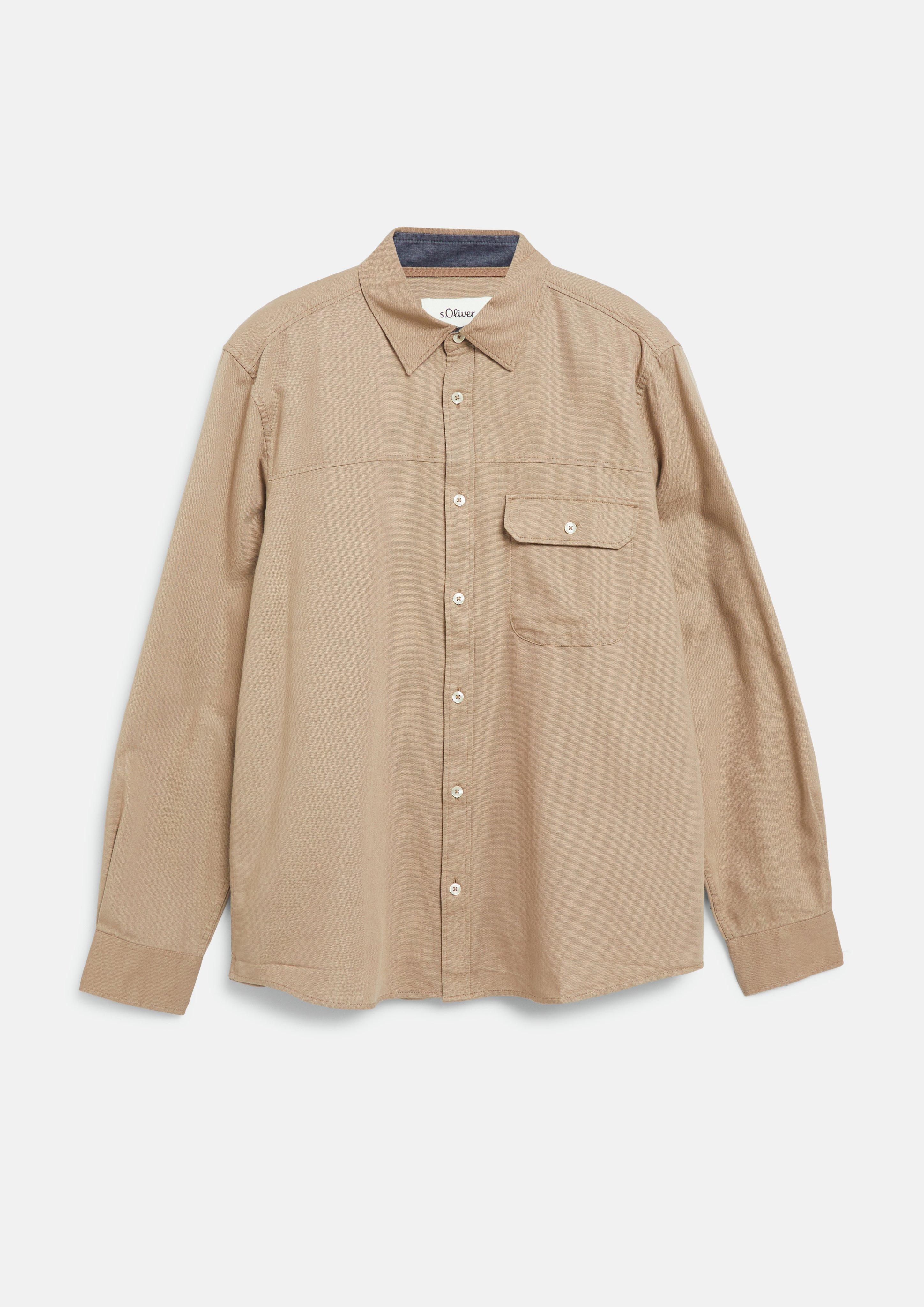 Hommes Chemise en brun de s.Oliver