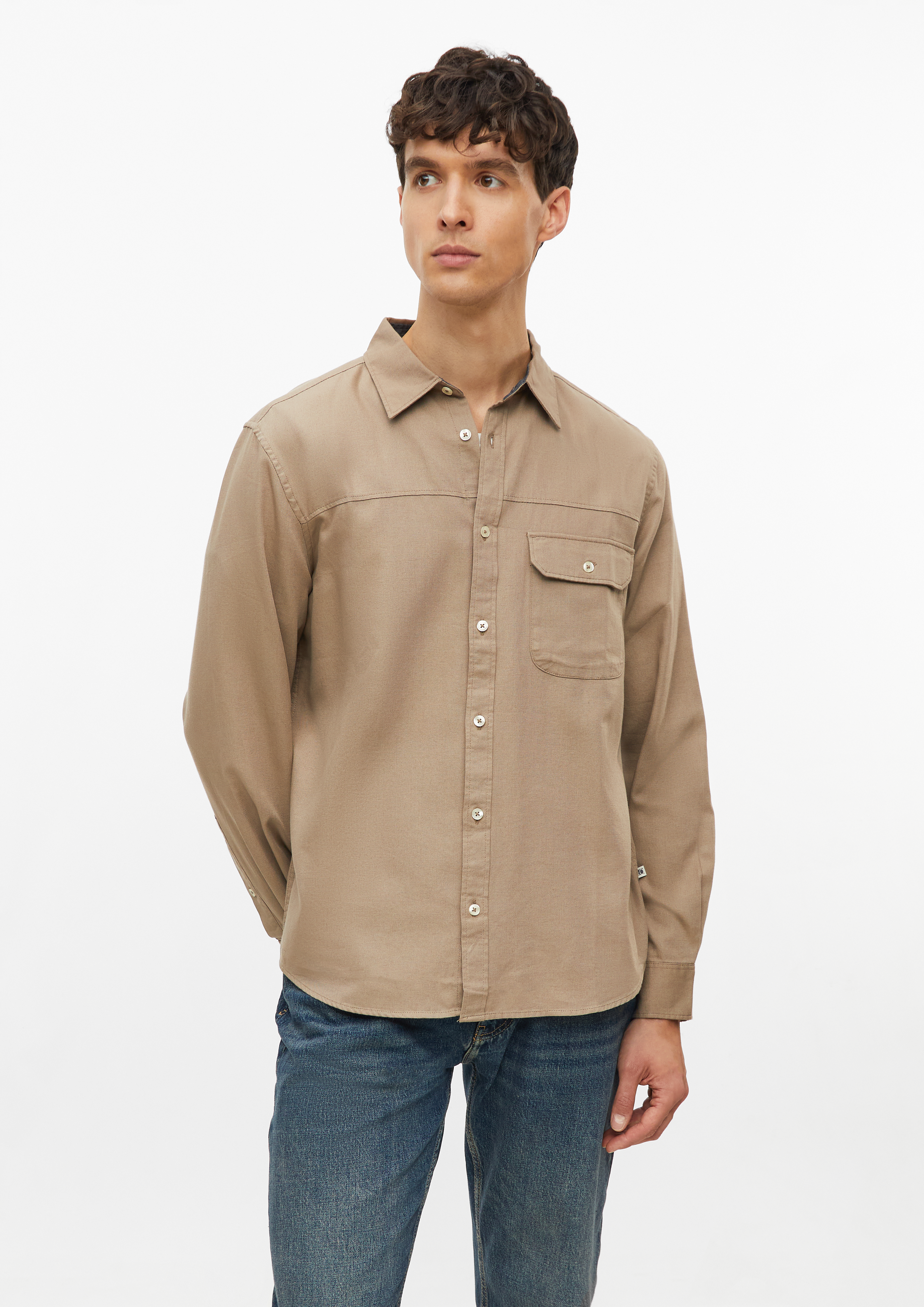 Hommes Chemise en brun de s.Oliver