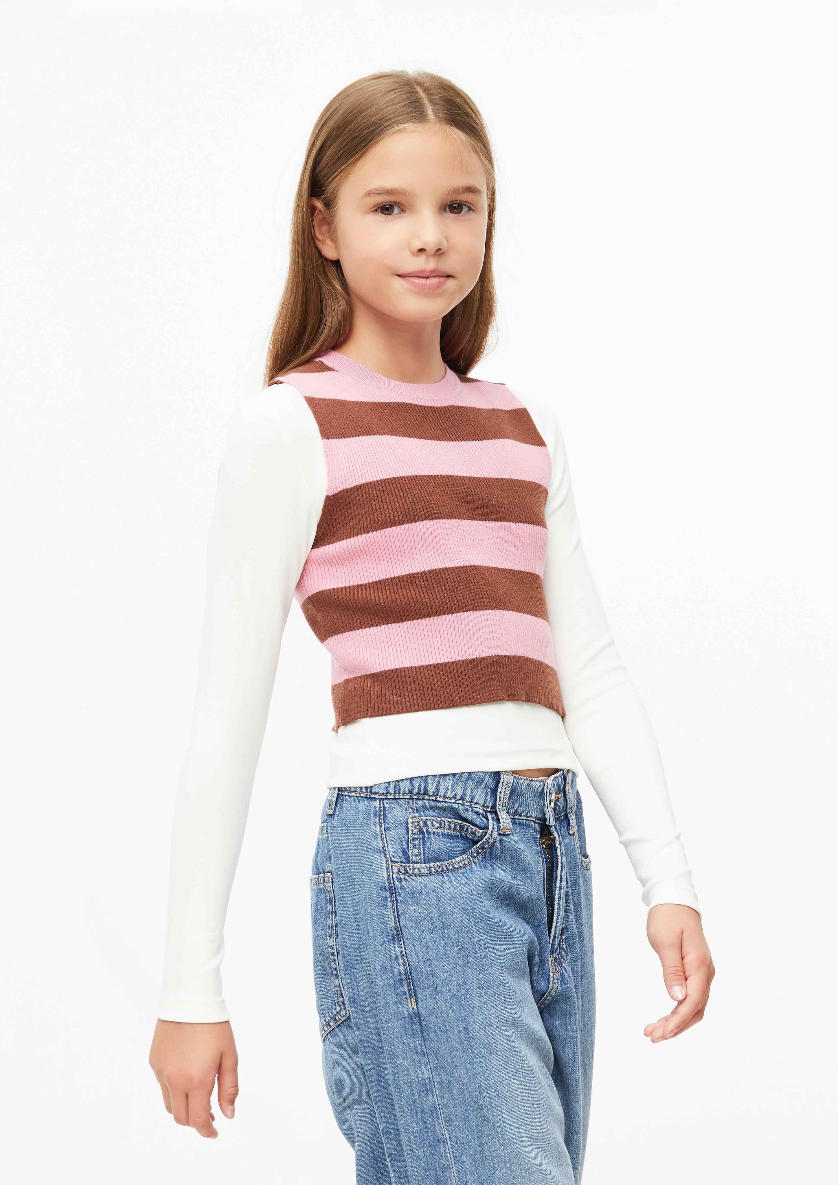 Cropped Top aus Rippstrick im Viskosmix vo farbe mokka od s.Oliver