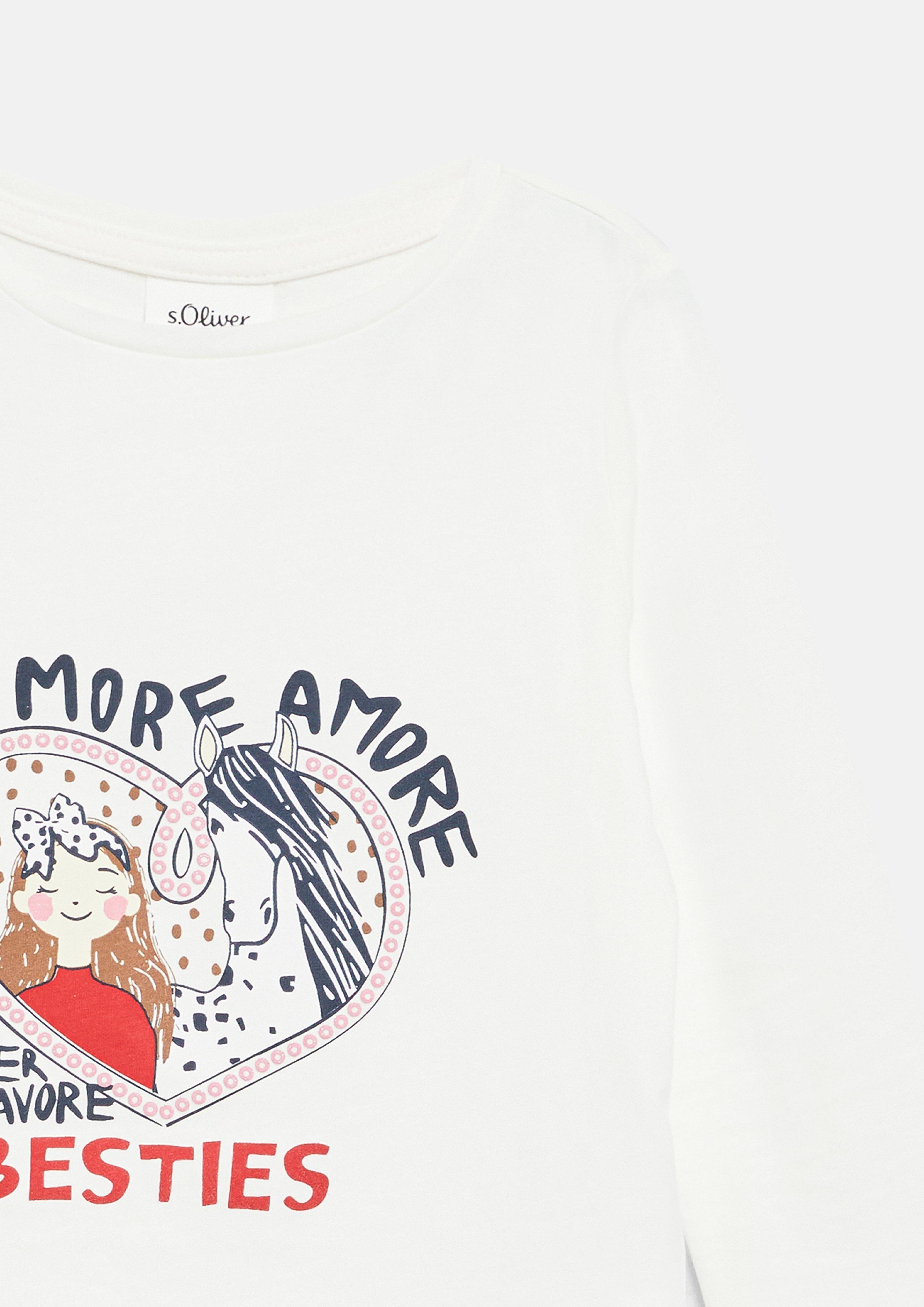 Junior T-shirt en blanc de s.Oliver