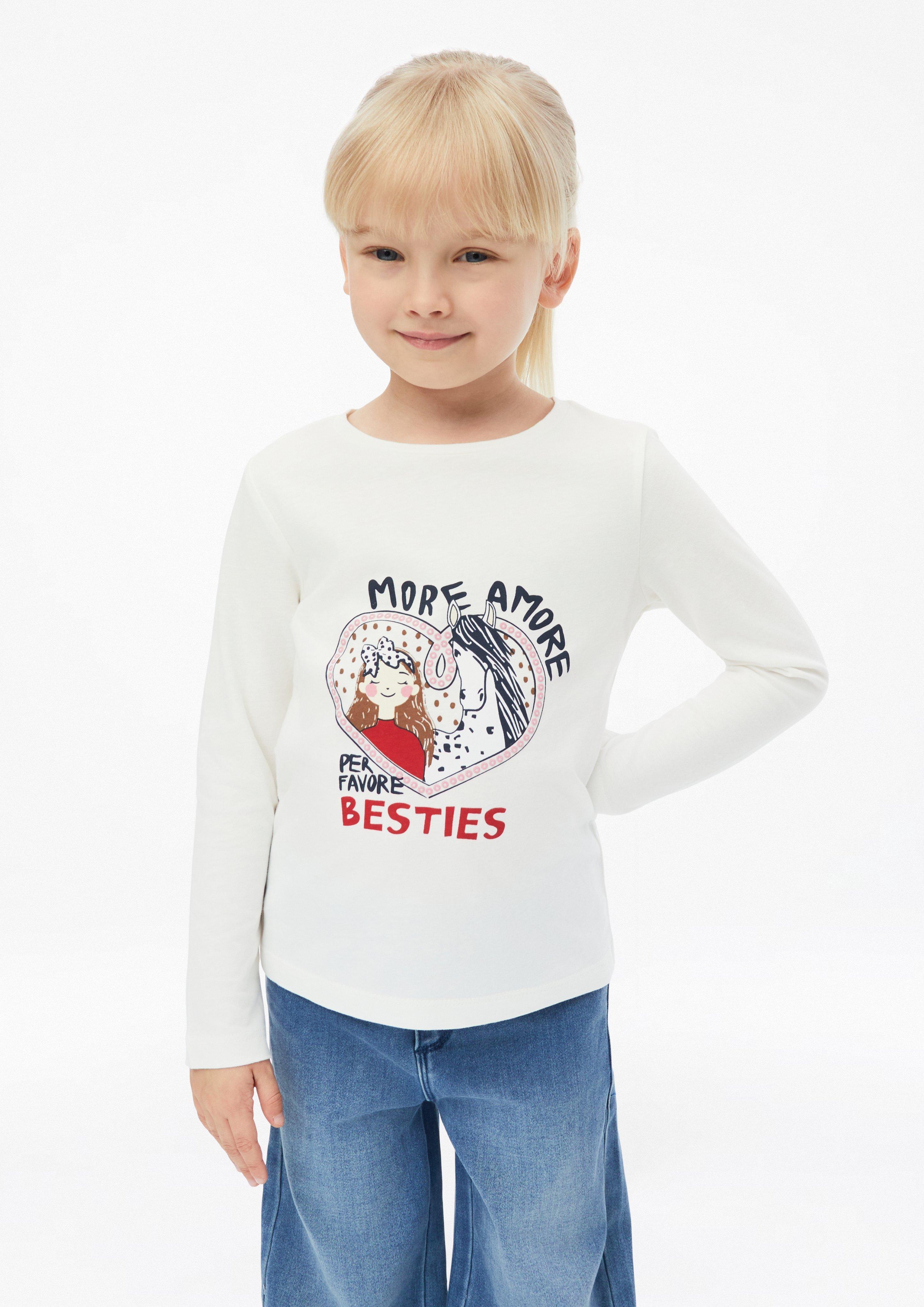 Kids T-shirt with glitter print in  by s.Oliver