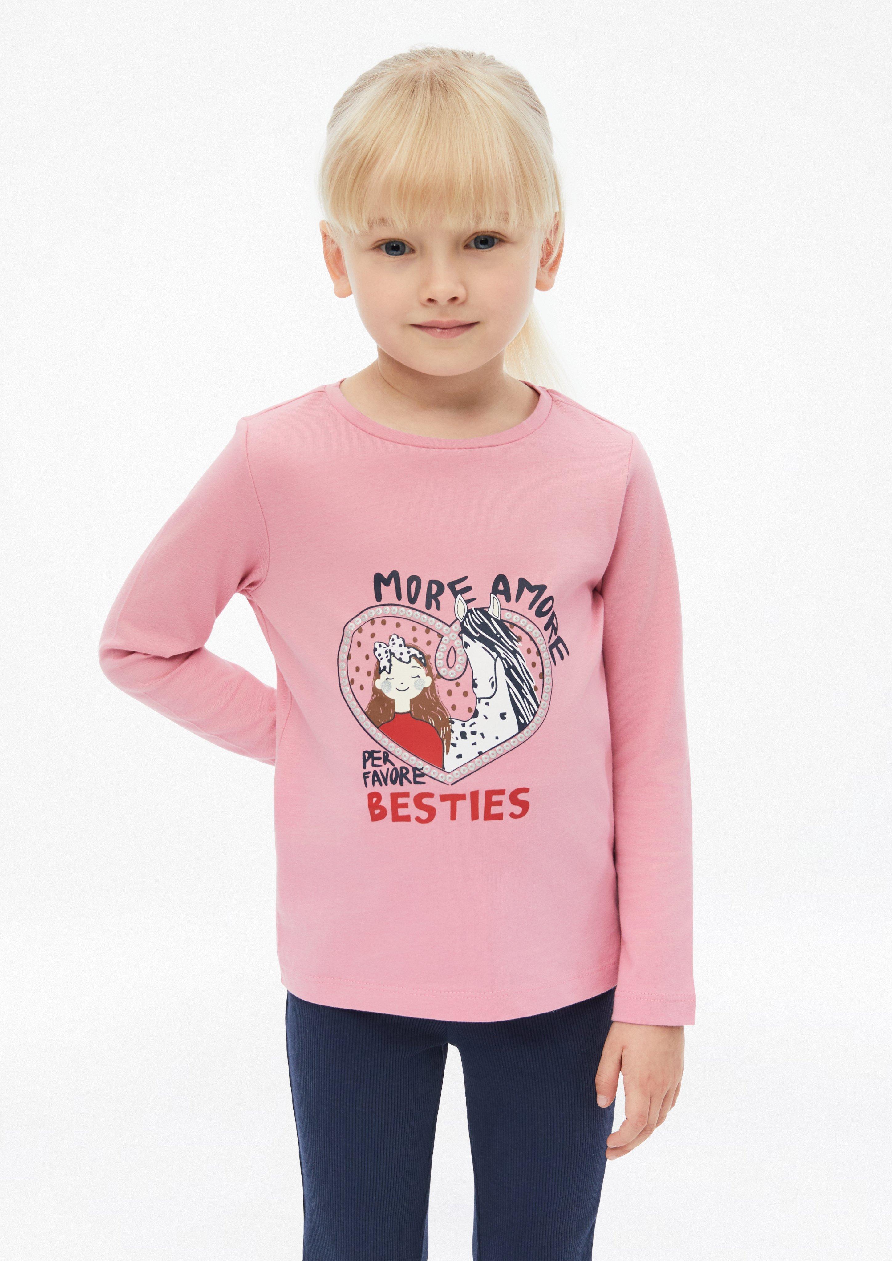 Junior T-shirt avec imprimé pailleté en  de s.Oliver