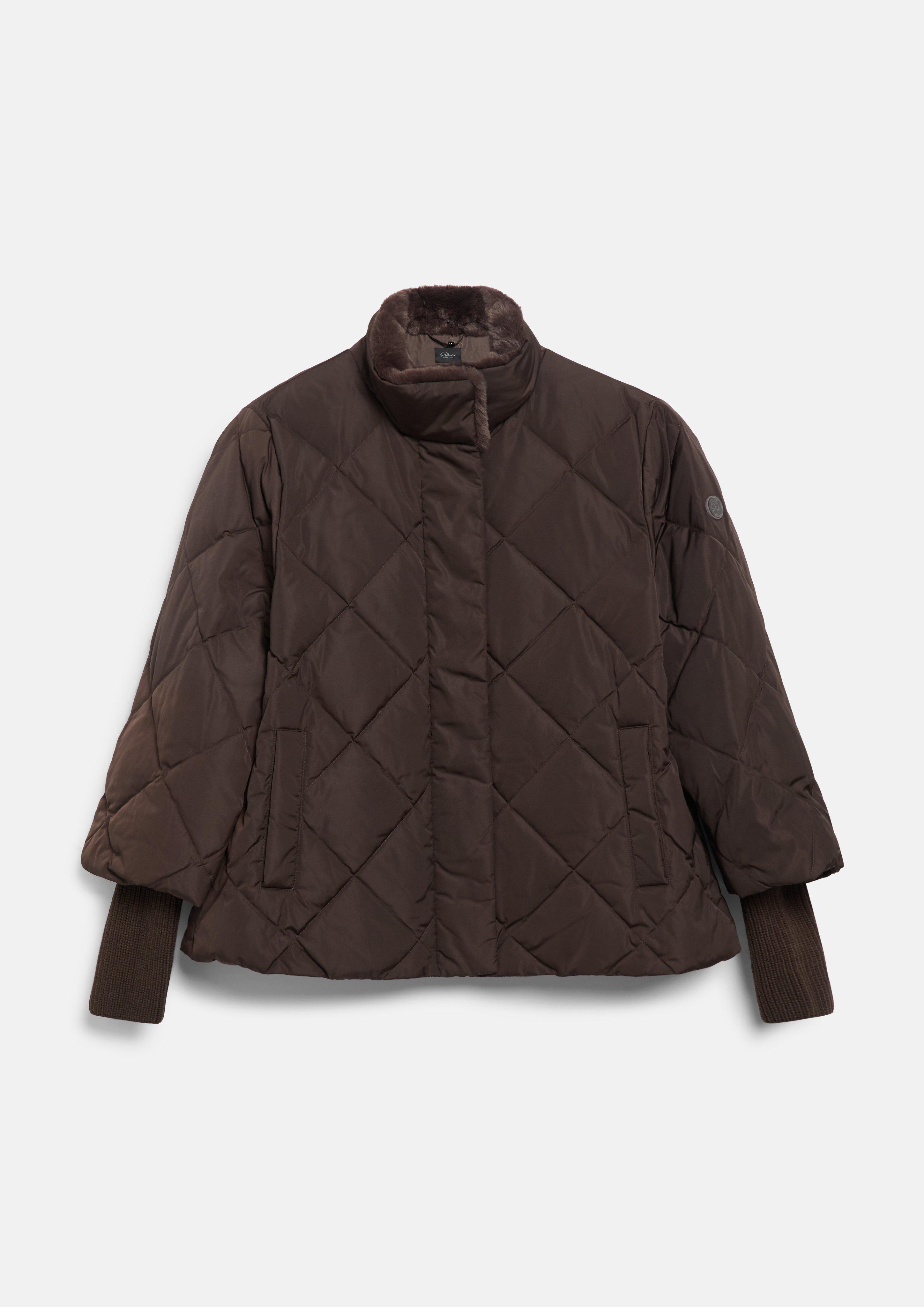 Outdoor Buitenjas in donkerbruin van s.Oliver BLACK LABEL