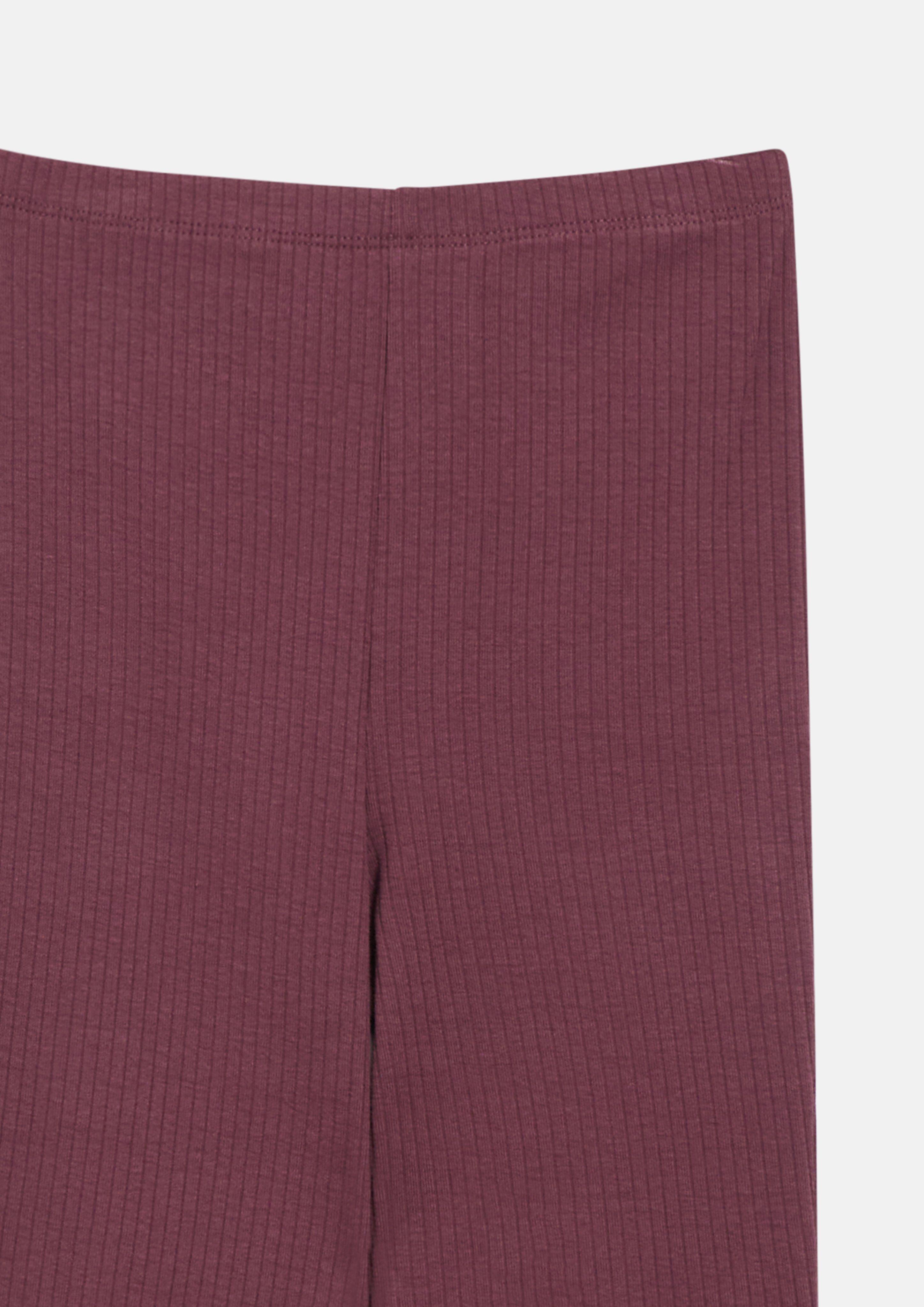 Kids High-rise flared leggings with a ribbed texture in red by s.Oliver