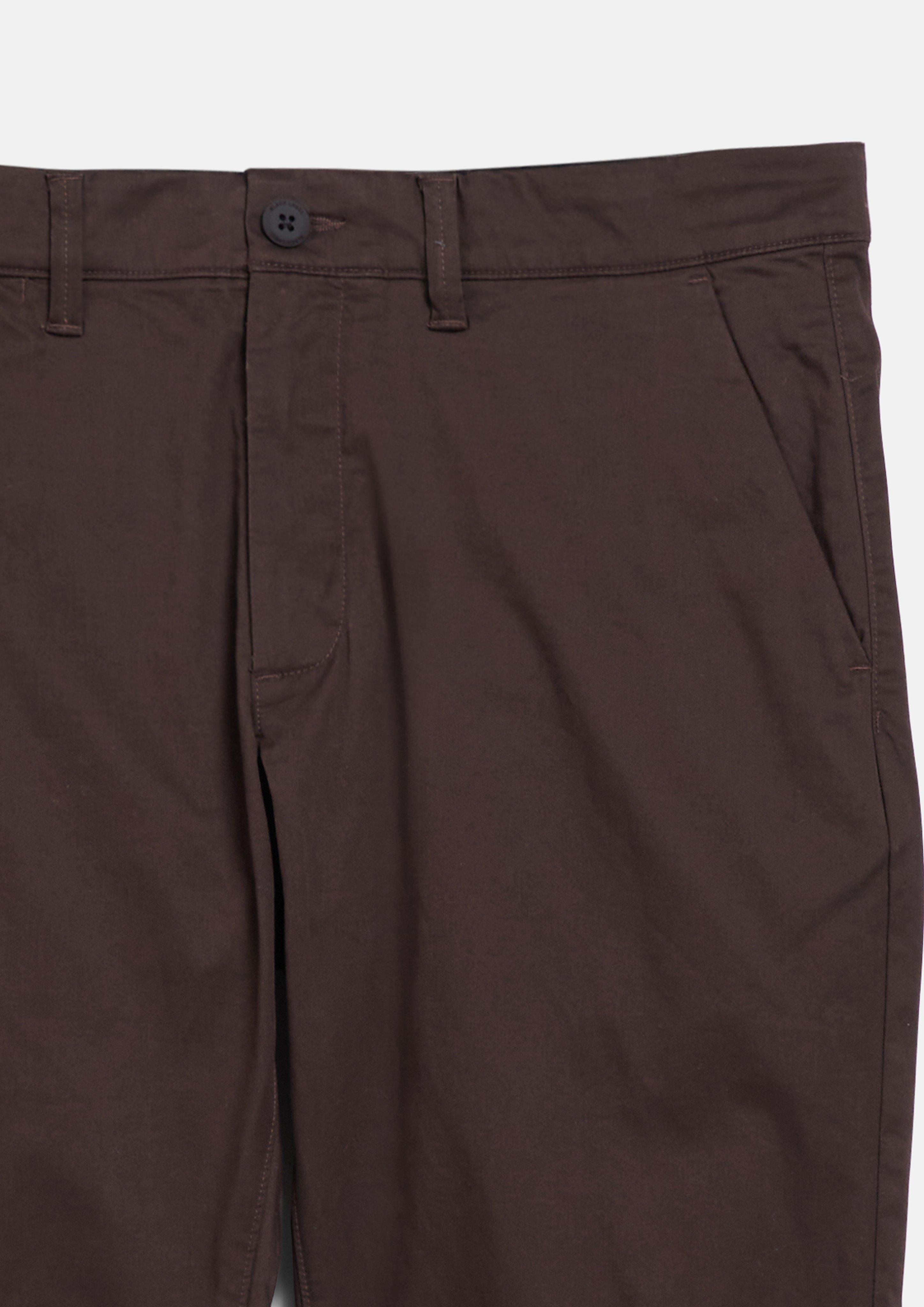 Men Stretchy pants made of fine stretch cotton in brown by s.Oliver BLACK LABEL