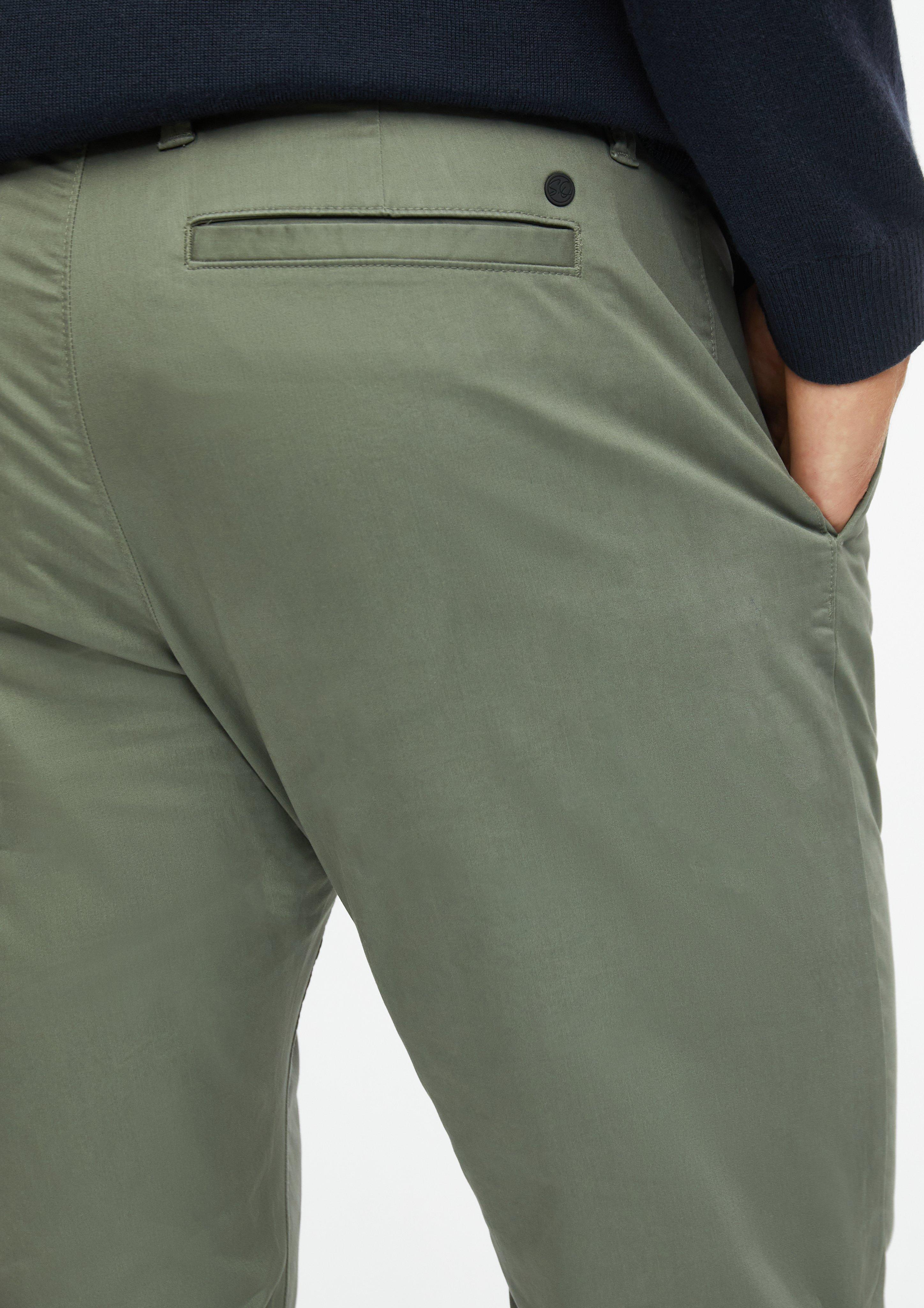 Herren Chinohose aus feinem Baumwollstretch in grau von s.Oliver BLACK LABEL