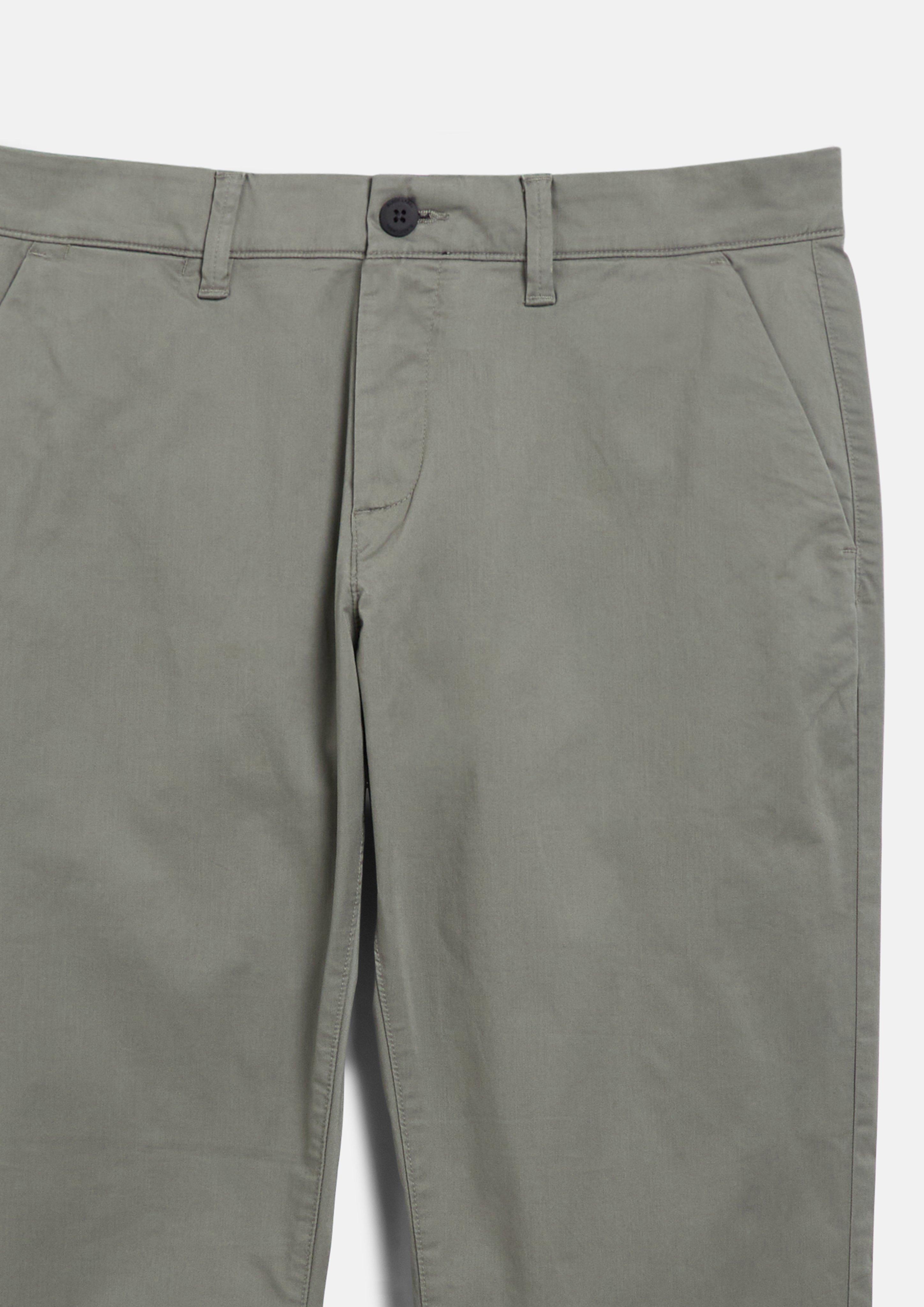 Herren Chinohose aus feinem Baumwollstretch in grau von s.Oliver BLACK LABEL