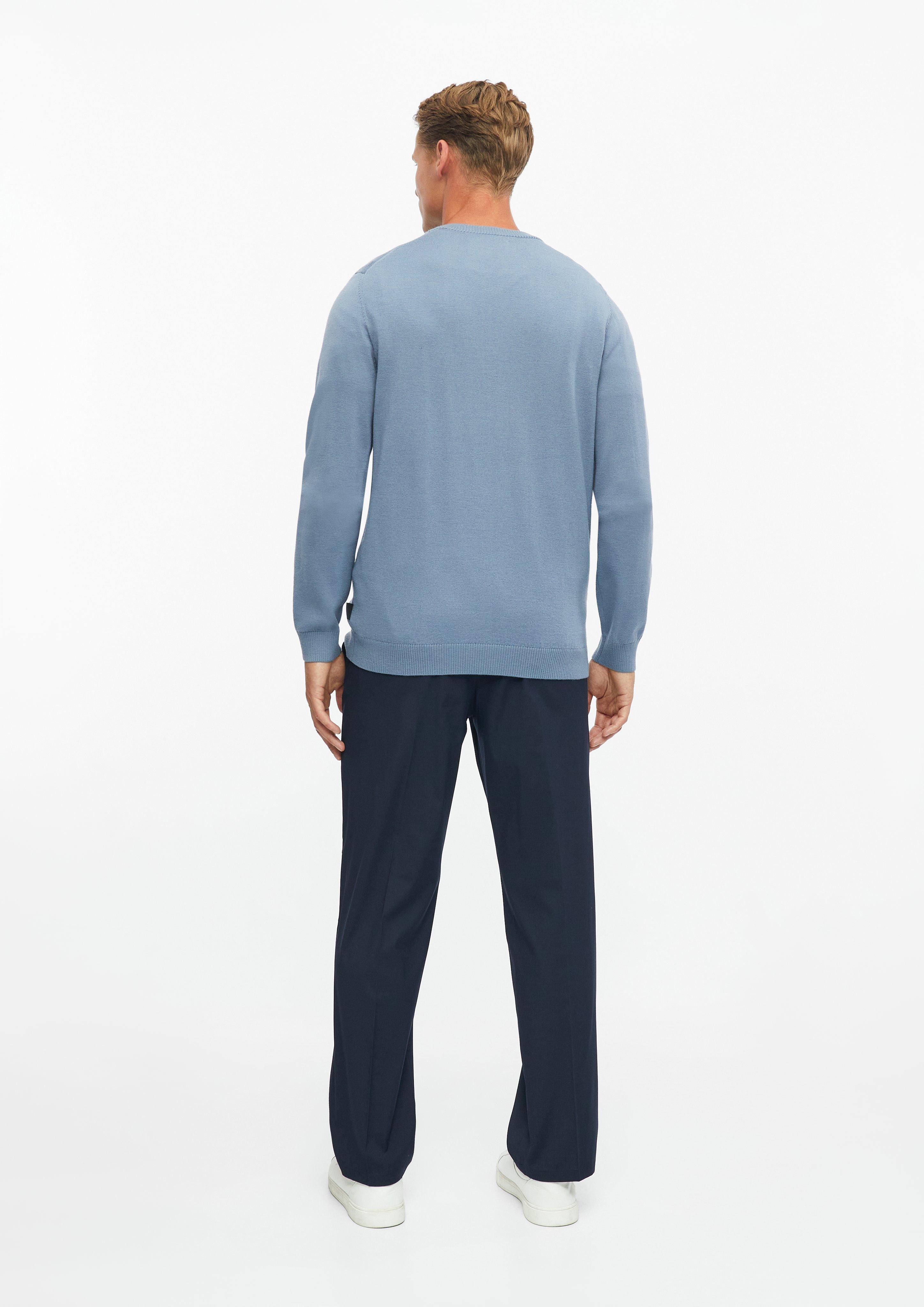 Hommes Pull en tricot en bleu de s.Oliver BLACK LABEL
